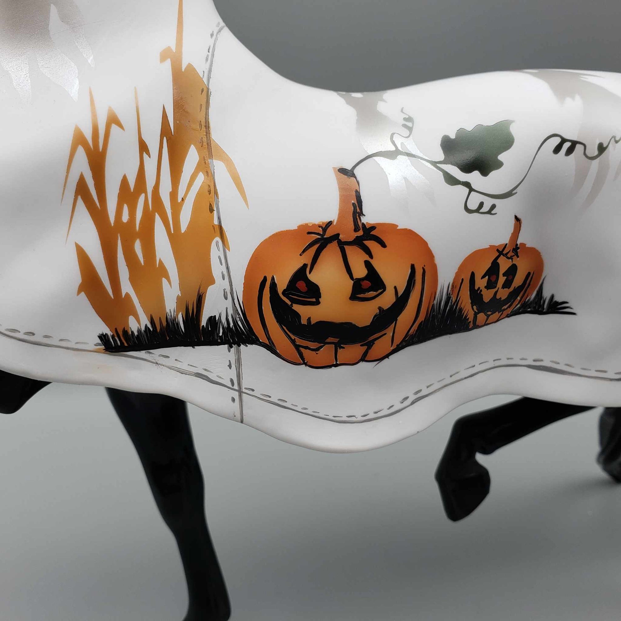 Haunted Harvest OOAK Ghost Sheet Pumpkin Masked Decorator Saddlebred By Dawn Quick BEST OFFER Moonlight Madness 2023 MM23