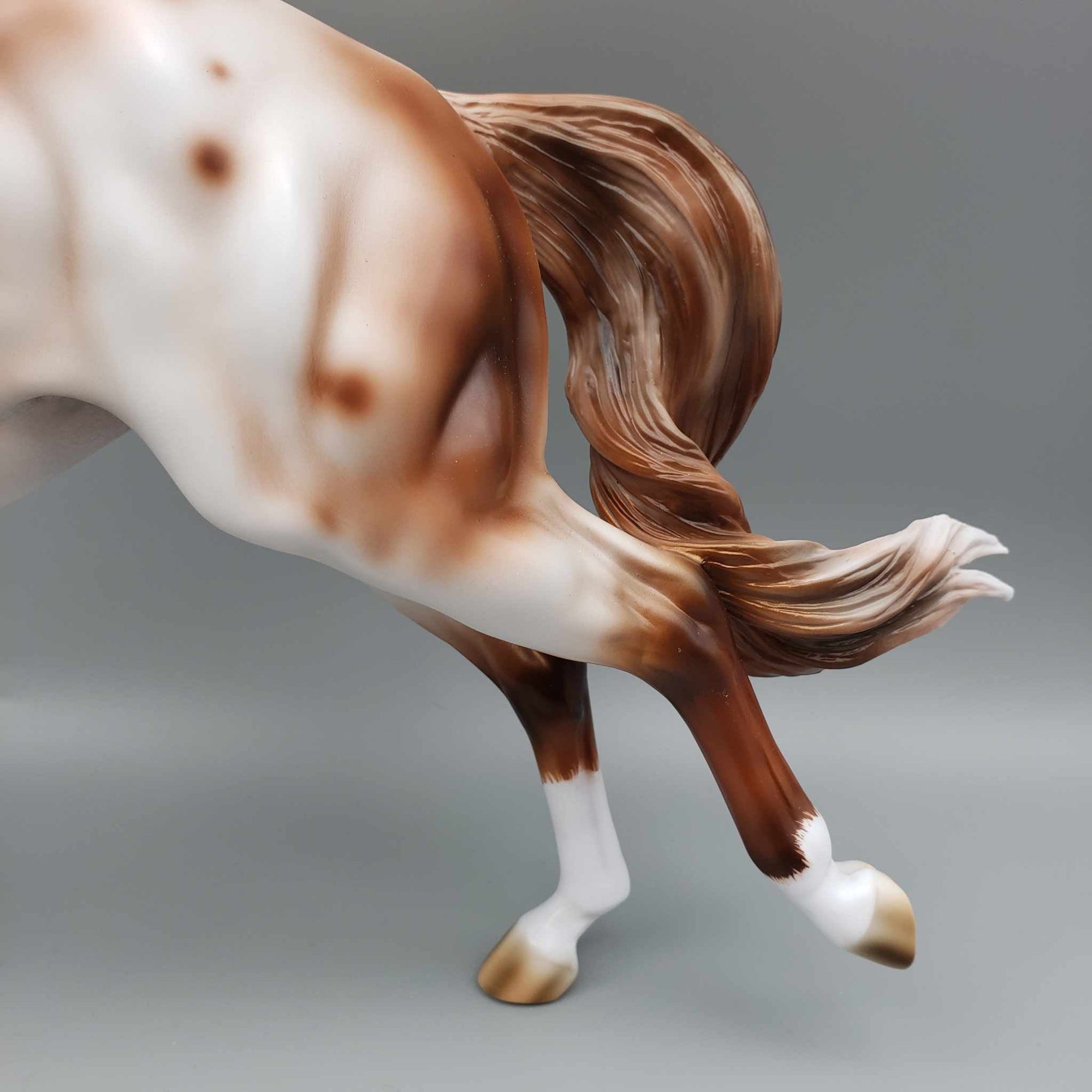 Penny Dreadful OOAK Chestnut Varnish Appaloosa W/Etching And Hoof Stripes Remington By Ashley Palmer Moonlight Madness 2023 MM23