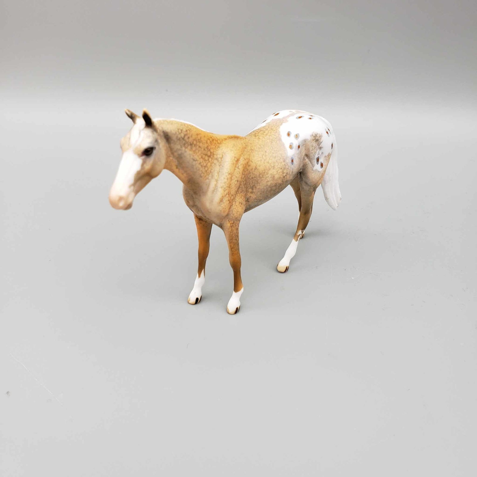 Orson OOAK Palomino Blanket Appaloosa W/Spots and Blaze Thoroughbred Chip By Dawn Quick Moonlight Madness 2023 MM23