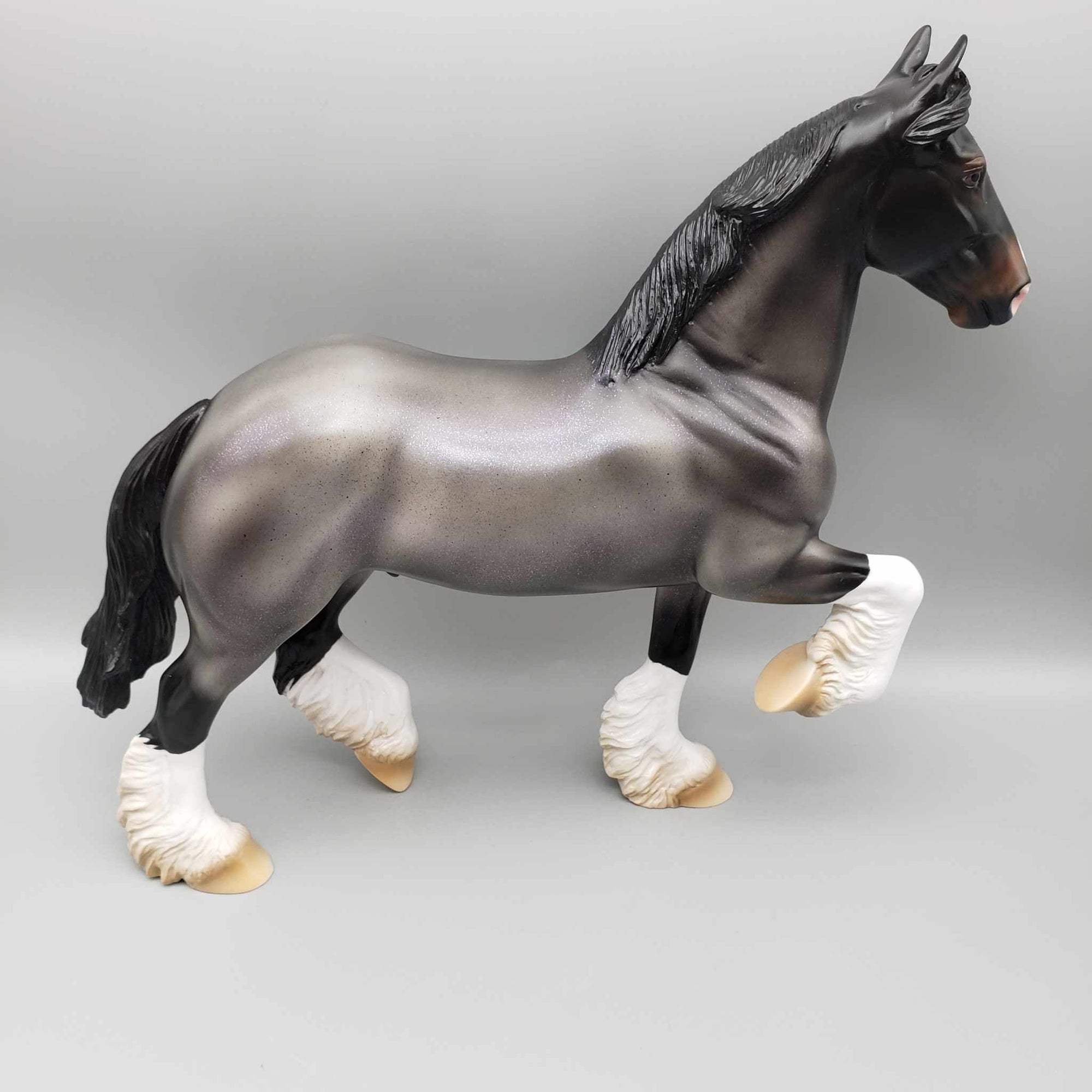 It's All Just Hocus Pocus OOAK Halloween Deco Blue Roan Trotting Draft By Ashley Palmer Moonlight Madness 2023 MM23