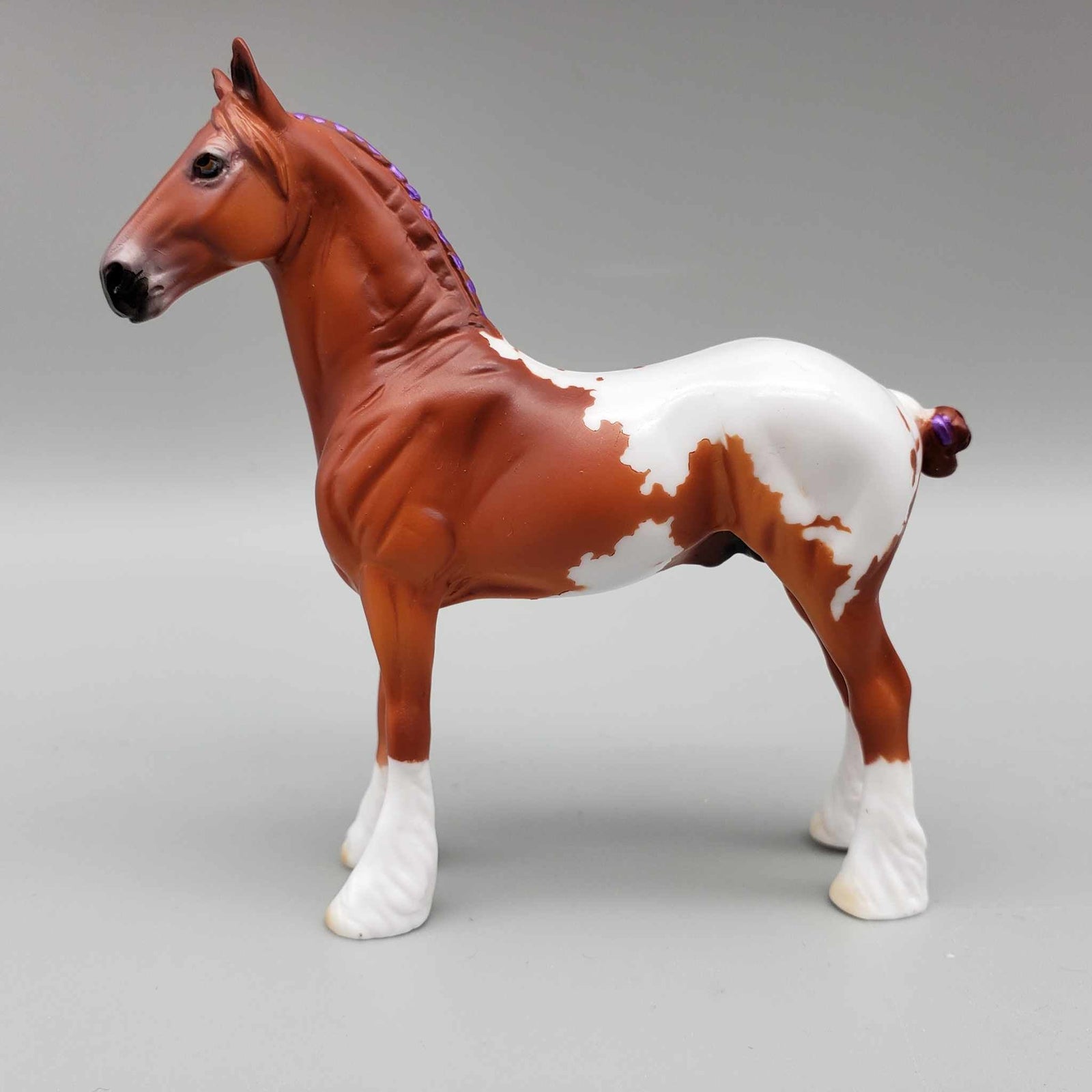 Waylen OOAK Chestnut Blanket Appaloosa W/Purple Ribbon Draft Chip By Dawn Quick Moonlight Madness 2023 MM23