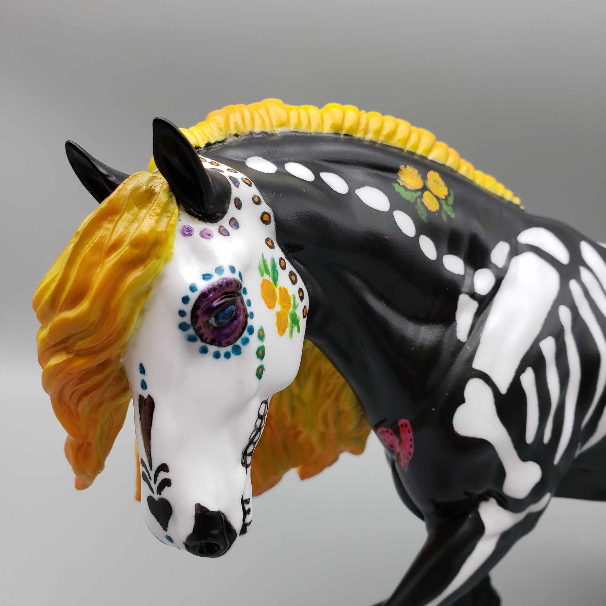 Remember Me OOAK Decorator Sugar Skull Irish Cob By Julie Keim BEST OFFER Moonlight Madness 2023 MM23