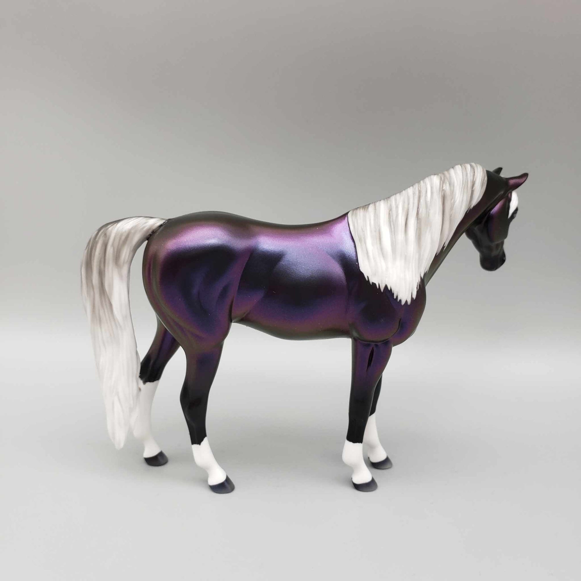 Night Blossom OOAK Halloween Deco Purple Colorshift Arabian Pebble By Ellen Robbins Moonlight Madness 2023 MM23