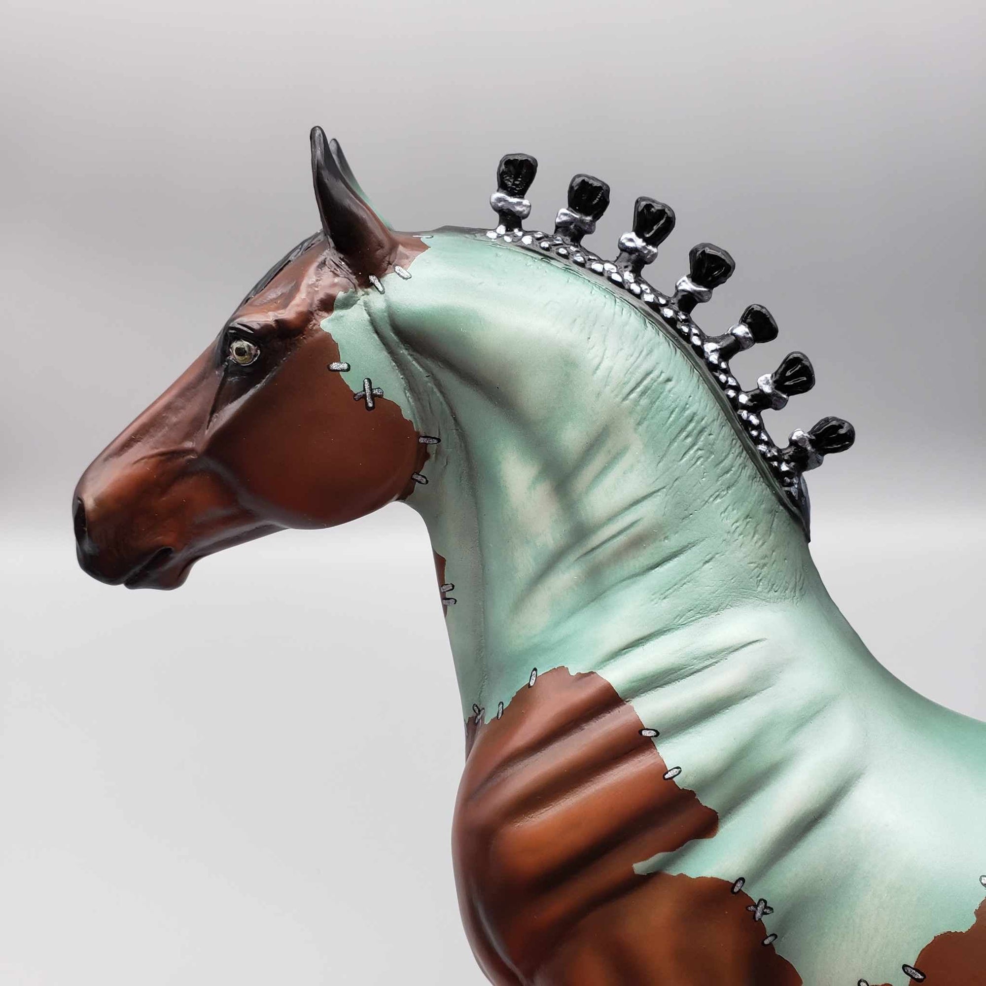 Reanimation Procrastination OOAK Halloween Frankenstein Deco 1/2 Standing Draft Wall Decor By Jess Hamill Moonlight Madness 2023 MM23