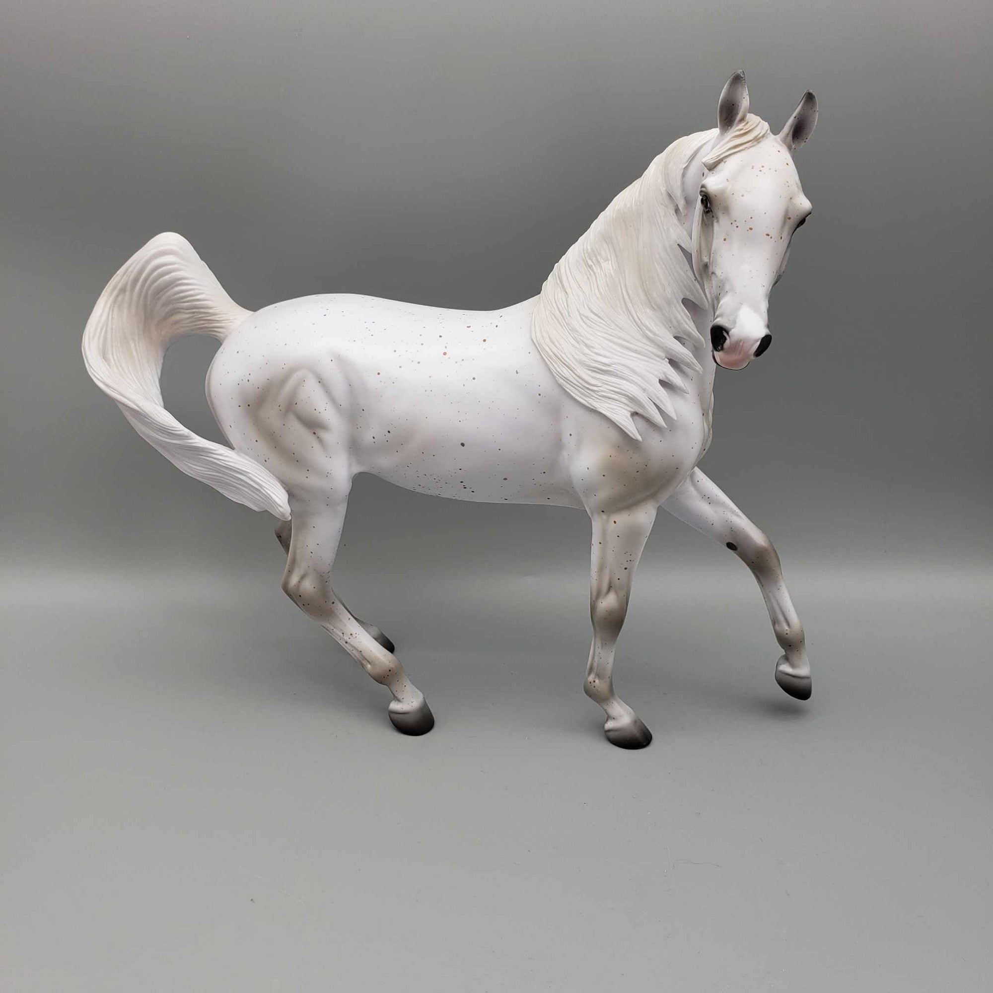 Moon Glow OOAK Flea Bit Gray Arab MareBy Ashley Palmer Moonlight Madness 2023 MM23