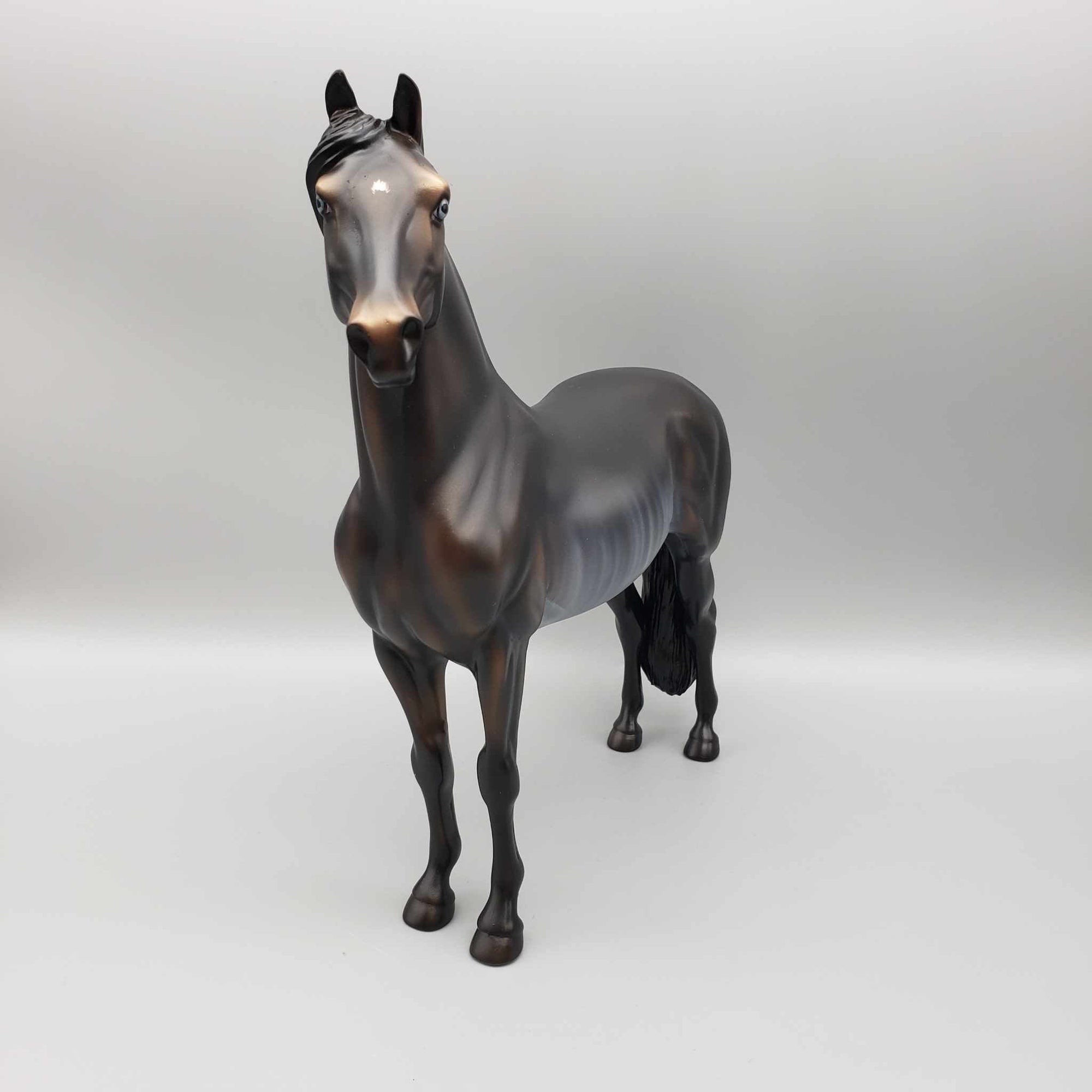 Scare Ya Later OOAK Halloween Deco Dark Bay Rabicano with Green Blacklight Morgan By Ashley Palmer Moonlight Madness 2023 MM23