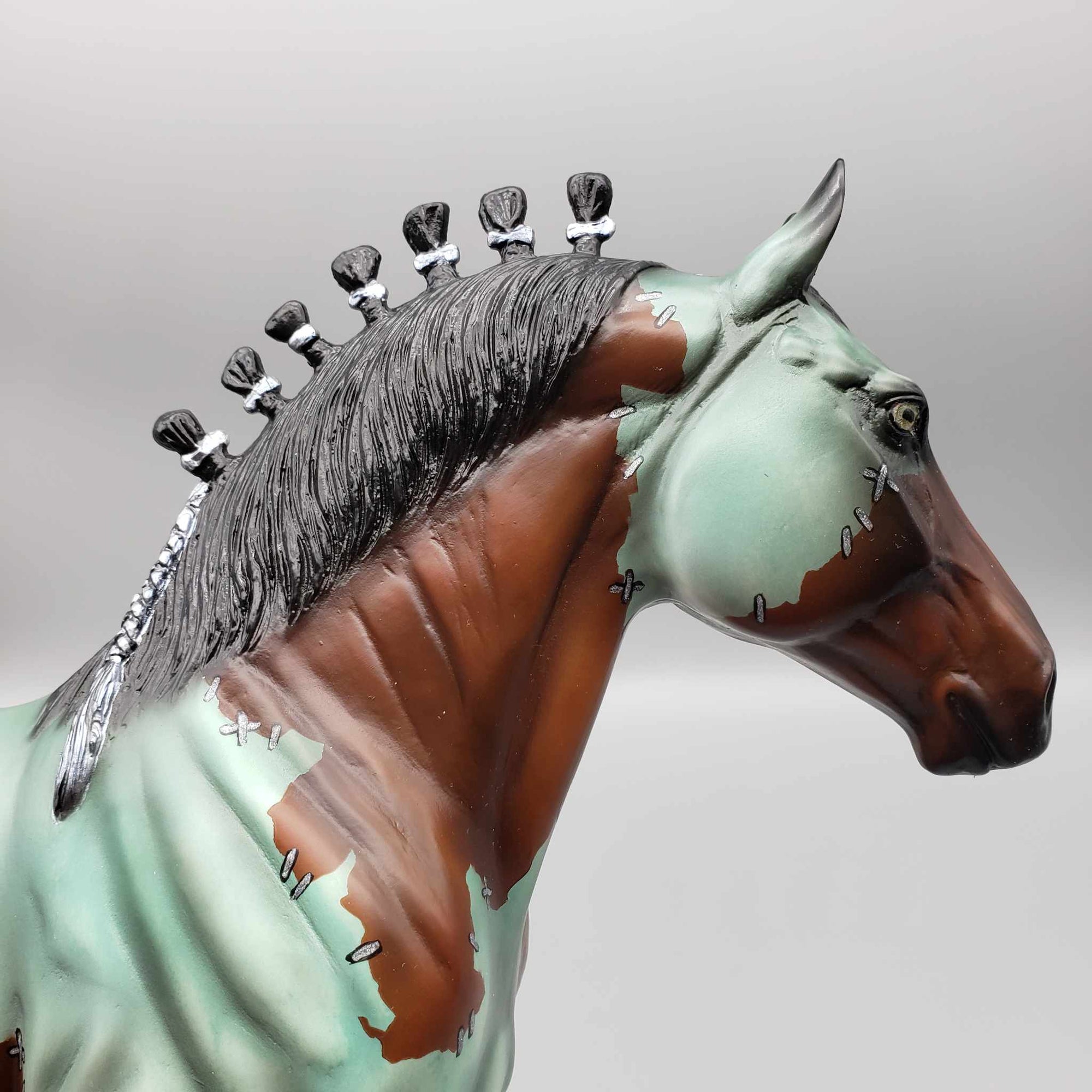 Reanimation Procrastination OOAK Halloween Frankenstein Deco 1/2 Standing Draft Wall Decor By Jess Hamill Moonlight Madness 2023 MM23