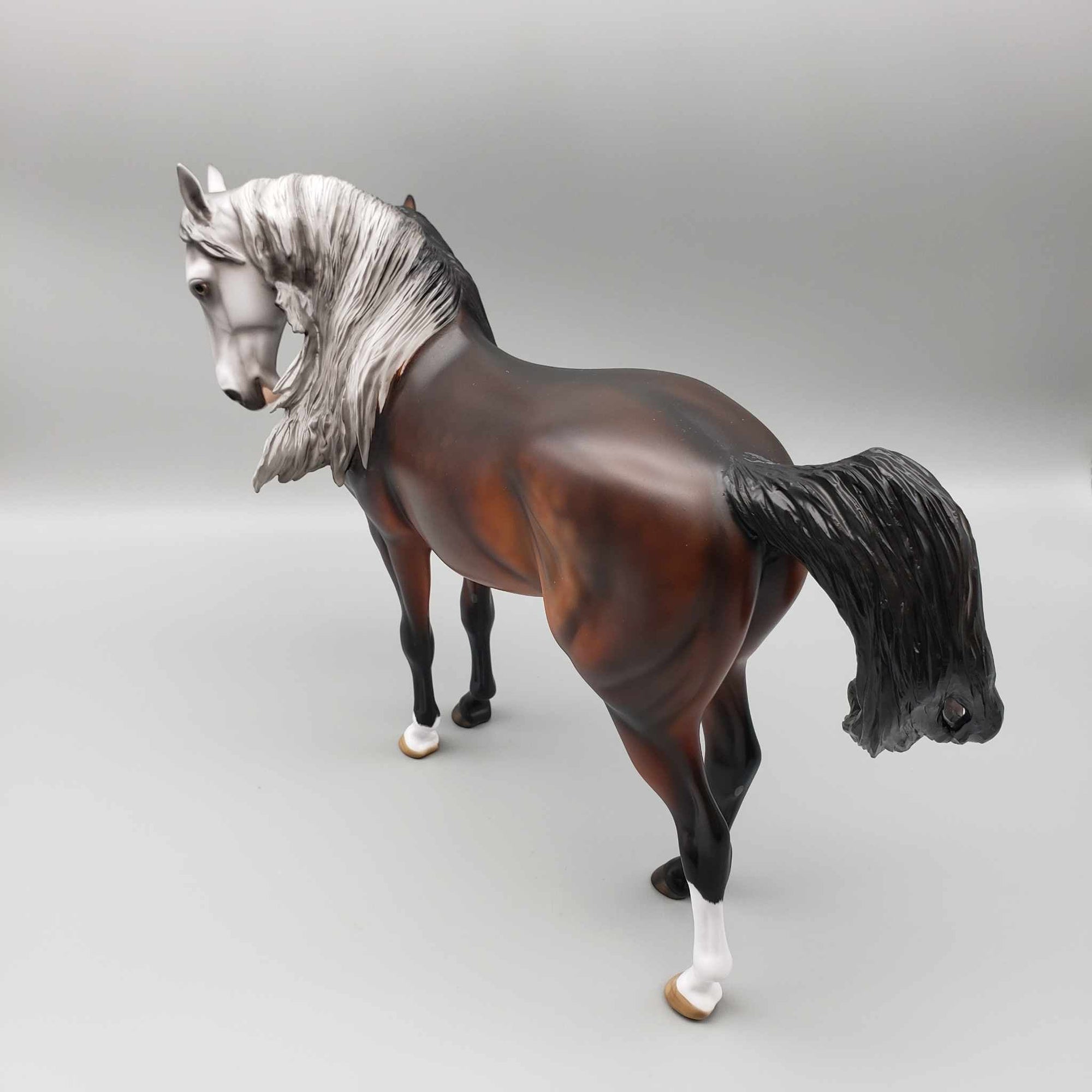 What In Tarnation OOAK Two Headed Bay and Grey Andalusian By Angela Marleau BEST OFFER Moonlight Madness 2023 MM23