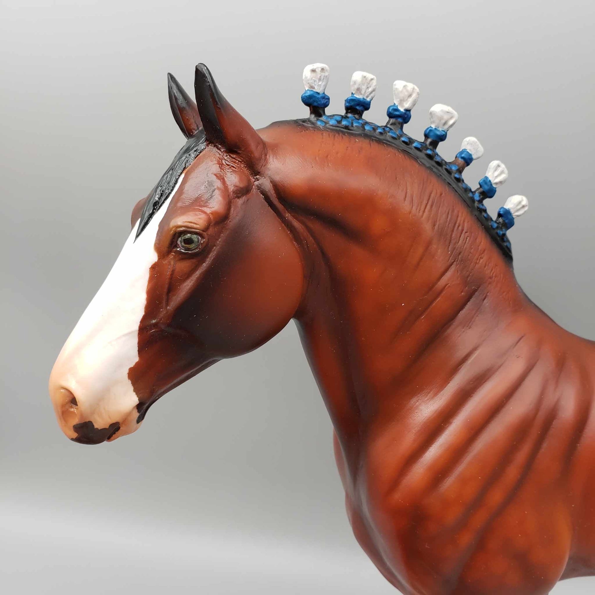 Theodore OOAK Bay Roan 1/2 Standing Draft Wall Decor By Angela Marleau Moonlight Madness 2023 MM23