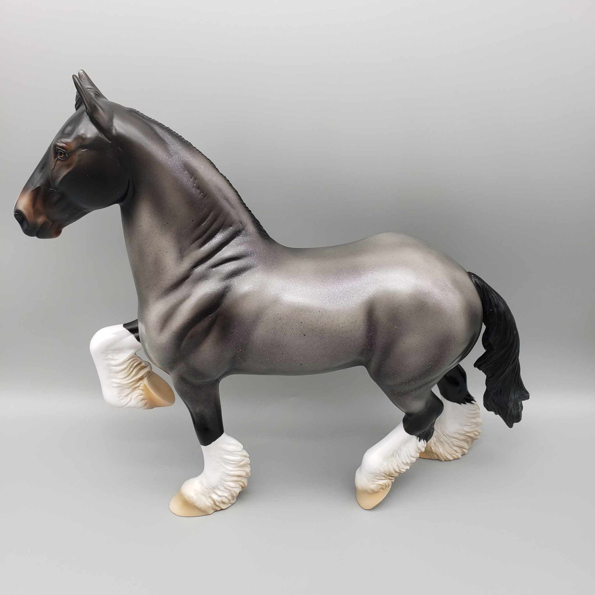 It's All Just Hocus Pocus OOAK Halloween Deco Blue Roan Trotting Draft By Ashley Palmer Moonlight Madness 2023 MM23