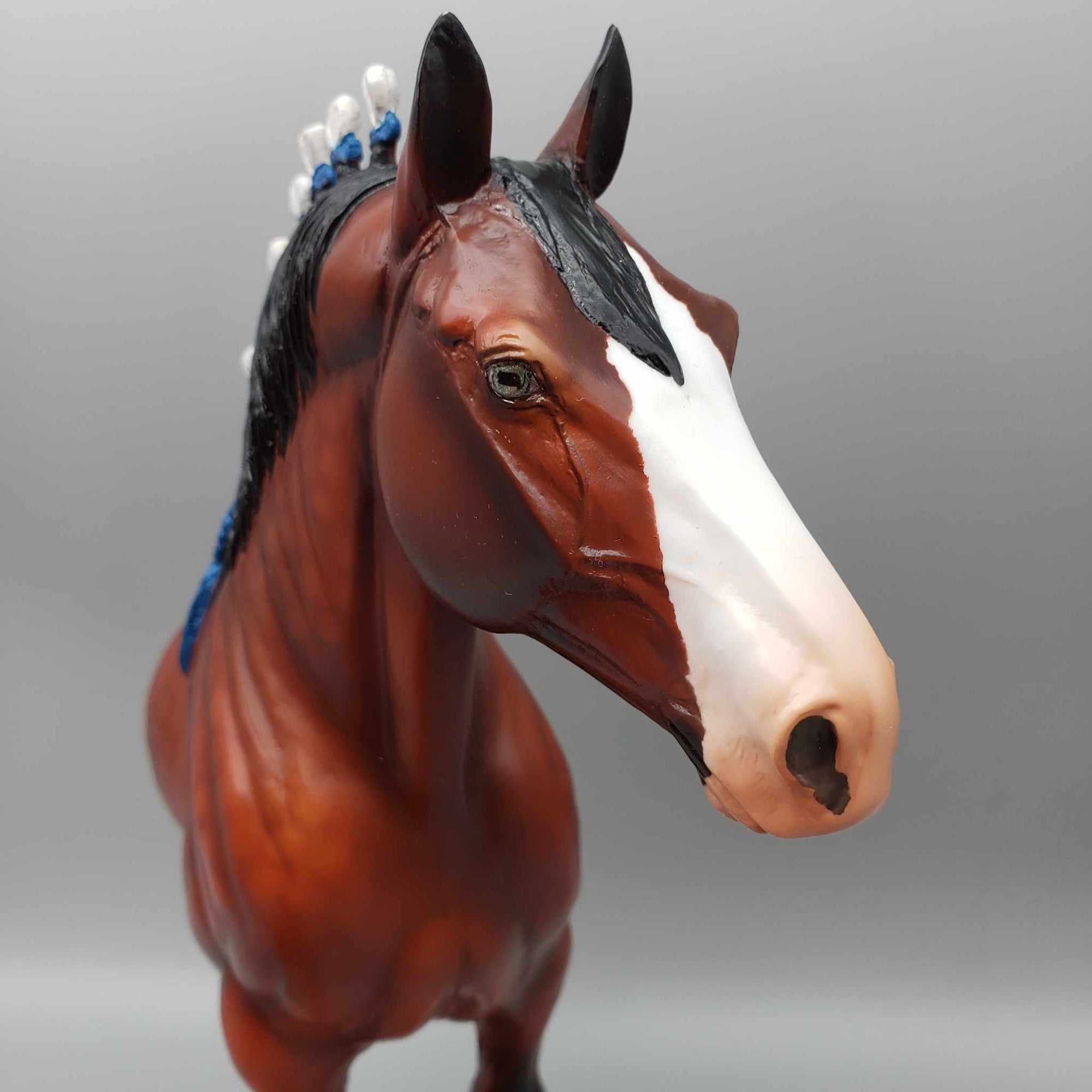 Theodore OOAK Bay Roan 1/2 Standing Draft Wall Decor By Angela Marleau Moonlight Madness 2023 MM23