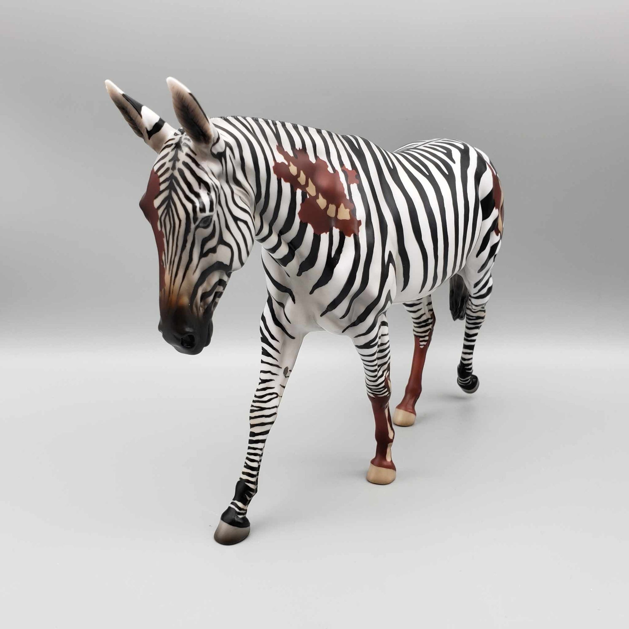 Undead Safari OOAK Zombie Zebra Mule By Jess Hamill Moonlight Madness 2023 MM23
