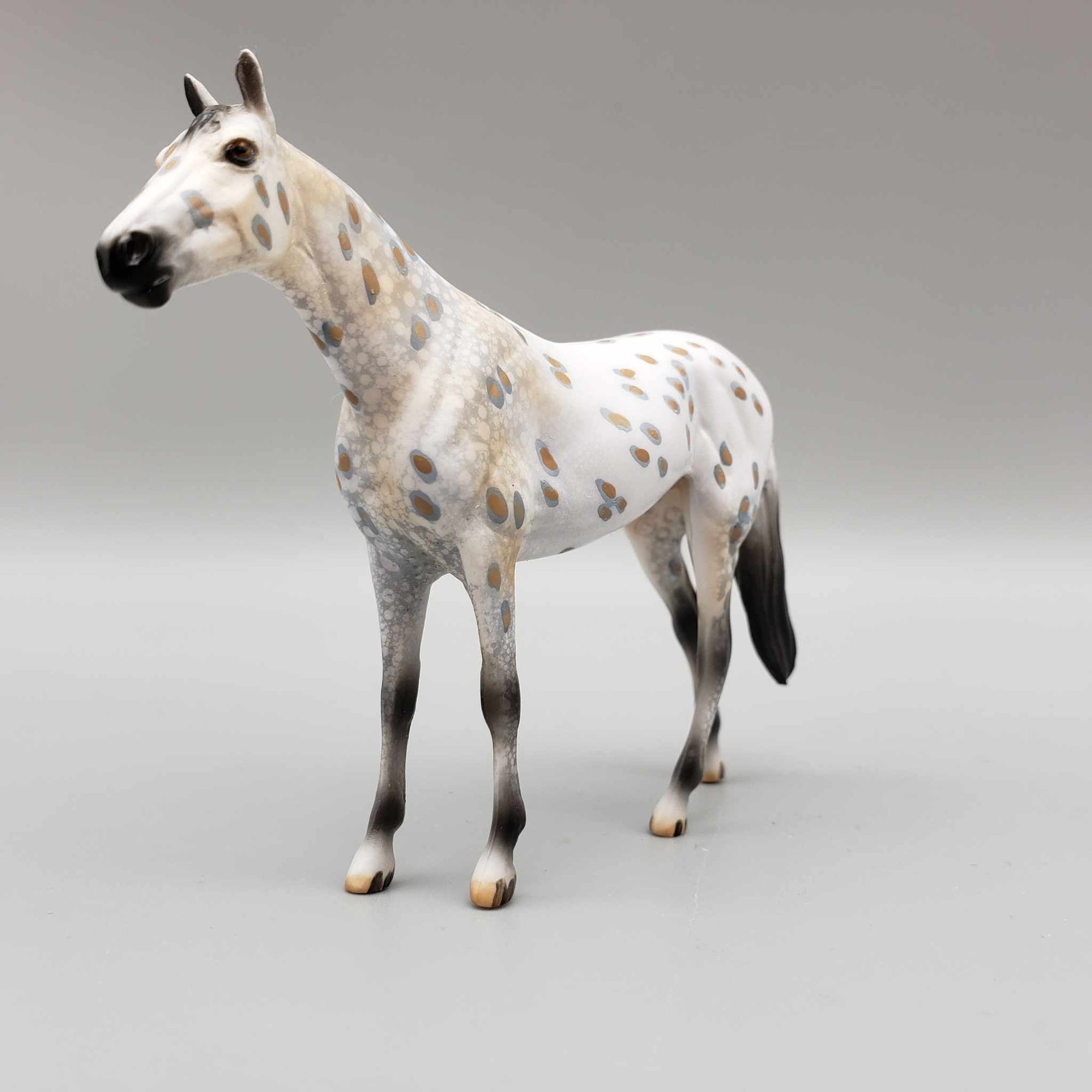 Kengi OOAK Buckskin Leopard Appaloosa Thoroughbred Chip By Dawn Quick Moonlight Madness 2023 MM23
