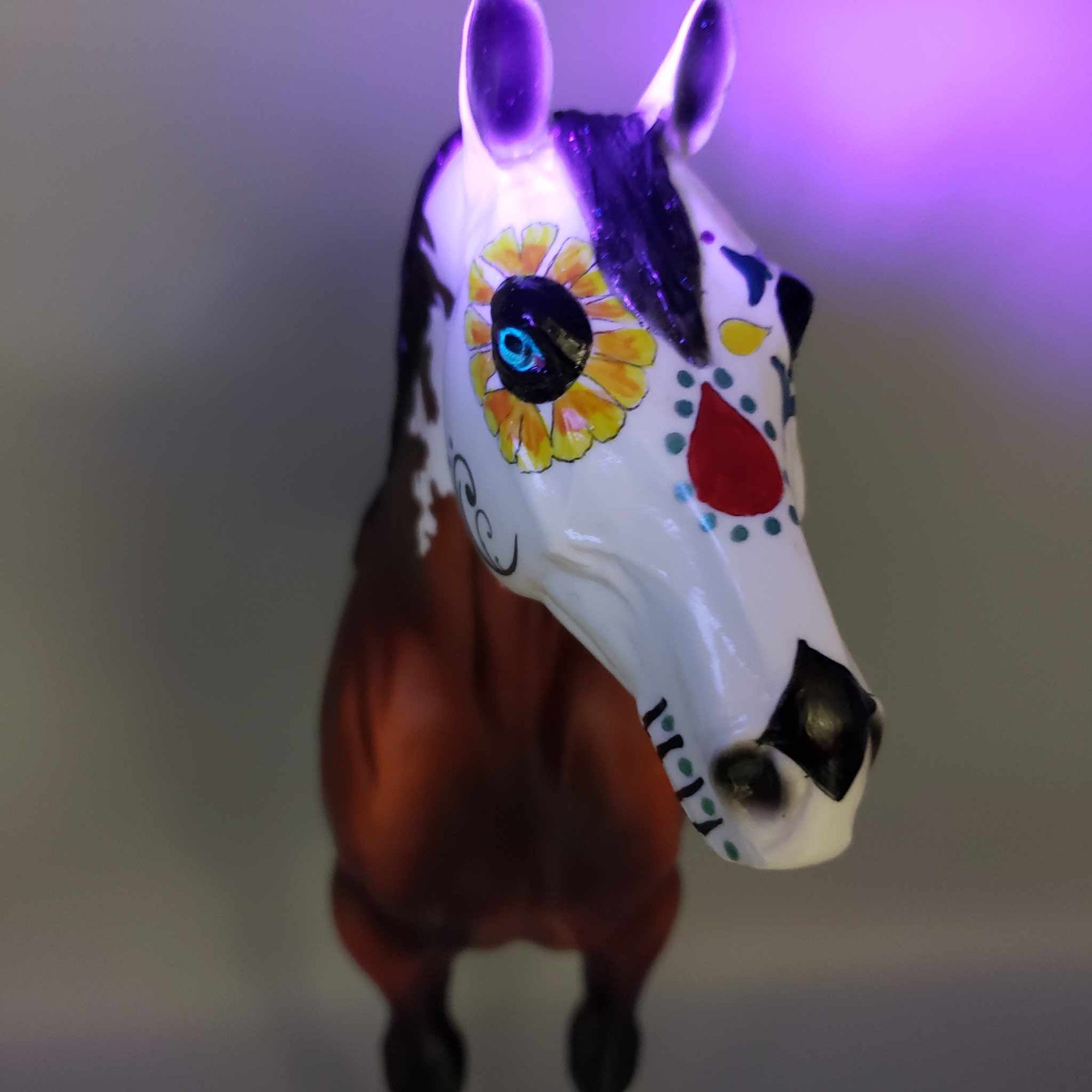 Sweet Calavera OOAK 1/2 Standing Draft Wall Decor Sugar Skull By Dawn Quick Moonlight Madness 2023 MM23