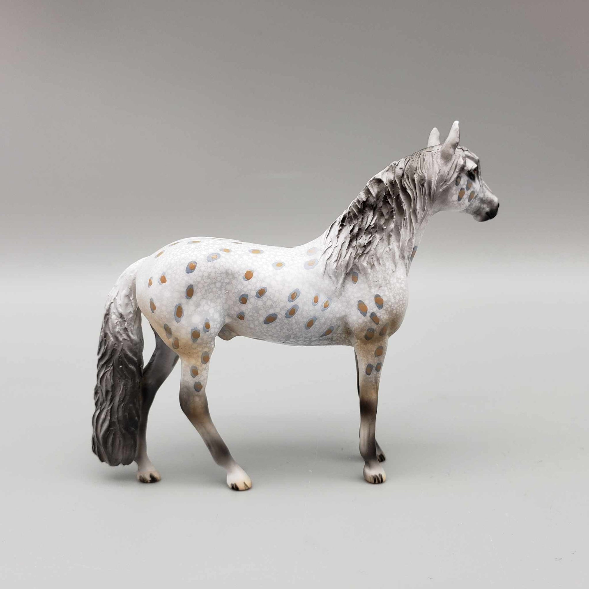 Storm OOAK Buckskin Leopard Appaloosa Andalusian Chip By Dawn Quick Moonlight Madness 2023 MM23
