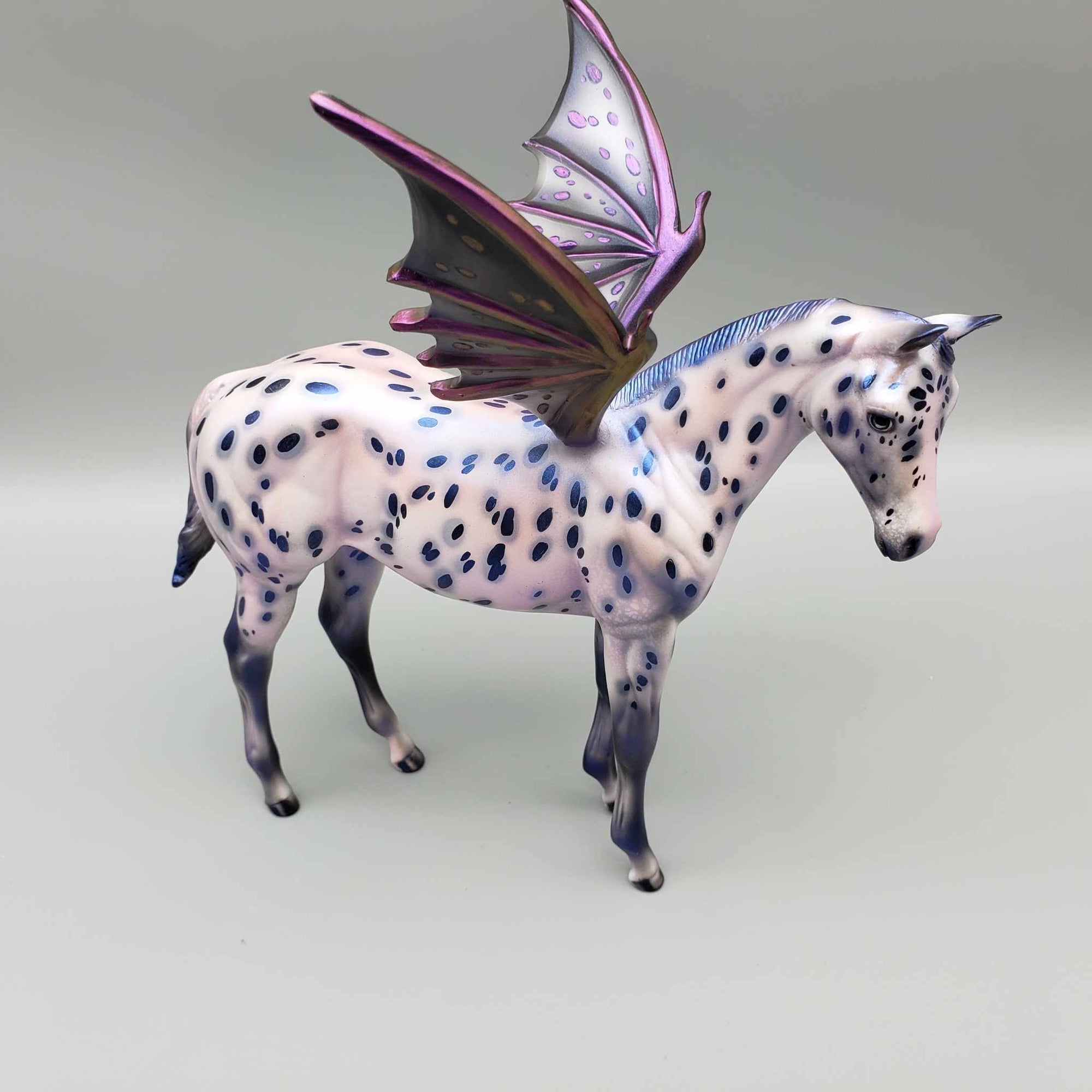 Crazy A-Bat You OOAK Purple Appaloosa Bat Wing Weanling By Julie Keim BEST OFFER Moonlight Madness 2023 MM23