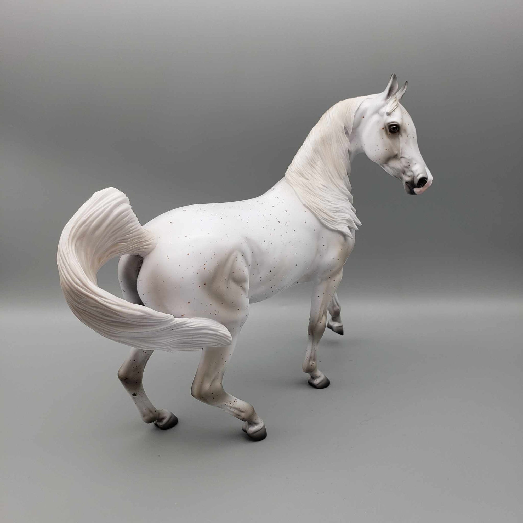 Moon Glow OOAK Flea Bit Gray Arab MareBy Ashley Palmer Moonlight Madness 2023 MM23