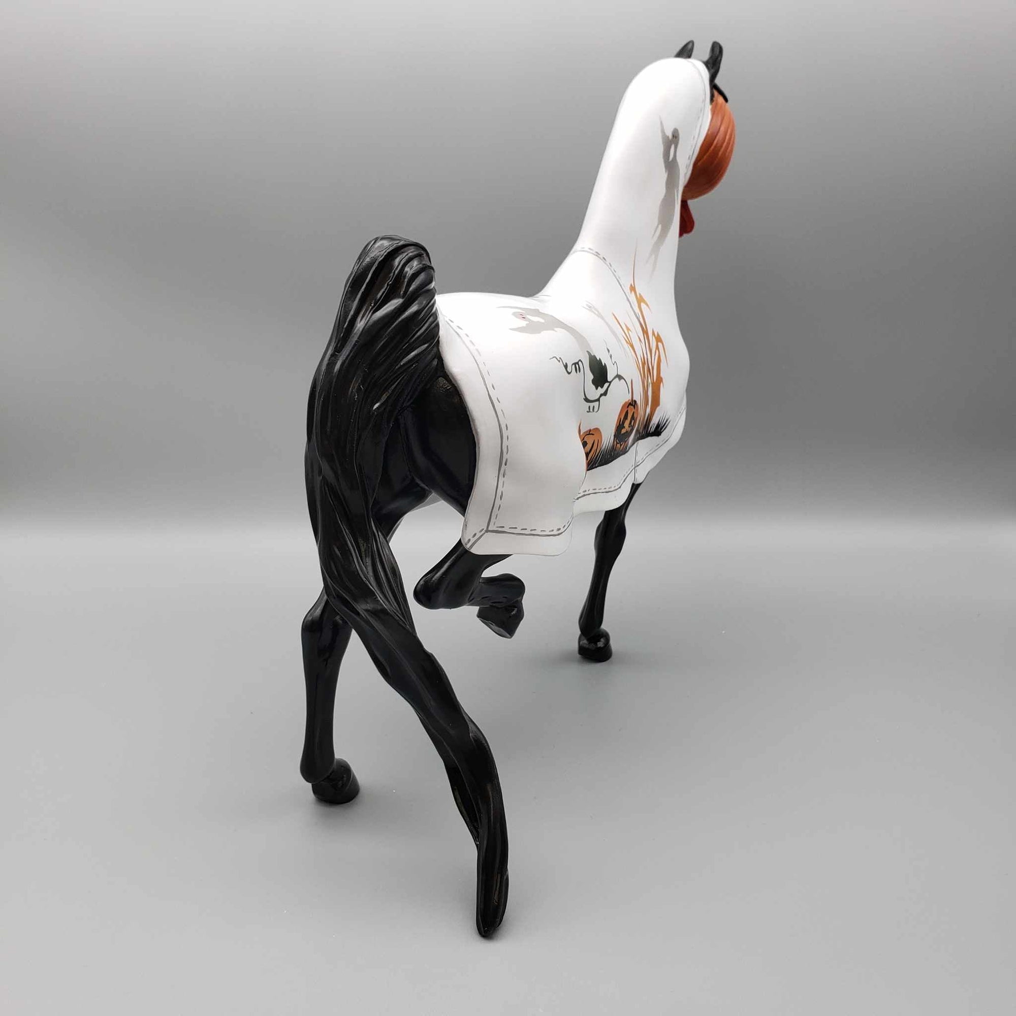 Haunted Harvest OOAK Ghost Sheet Pumpkin Masked Decorator Saddlebred By Dawn Quick BEST OFFER Moonlight Madness 2023 MM23