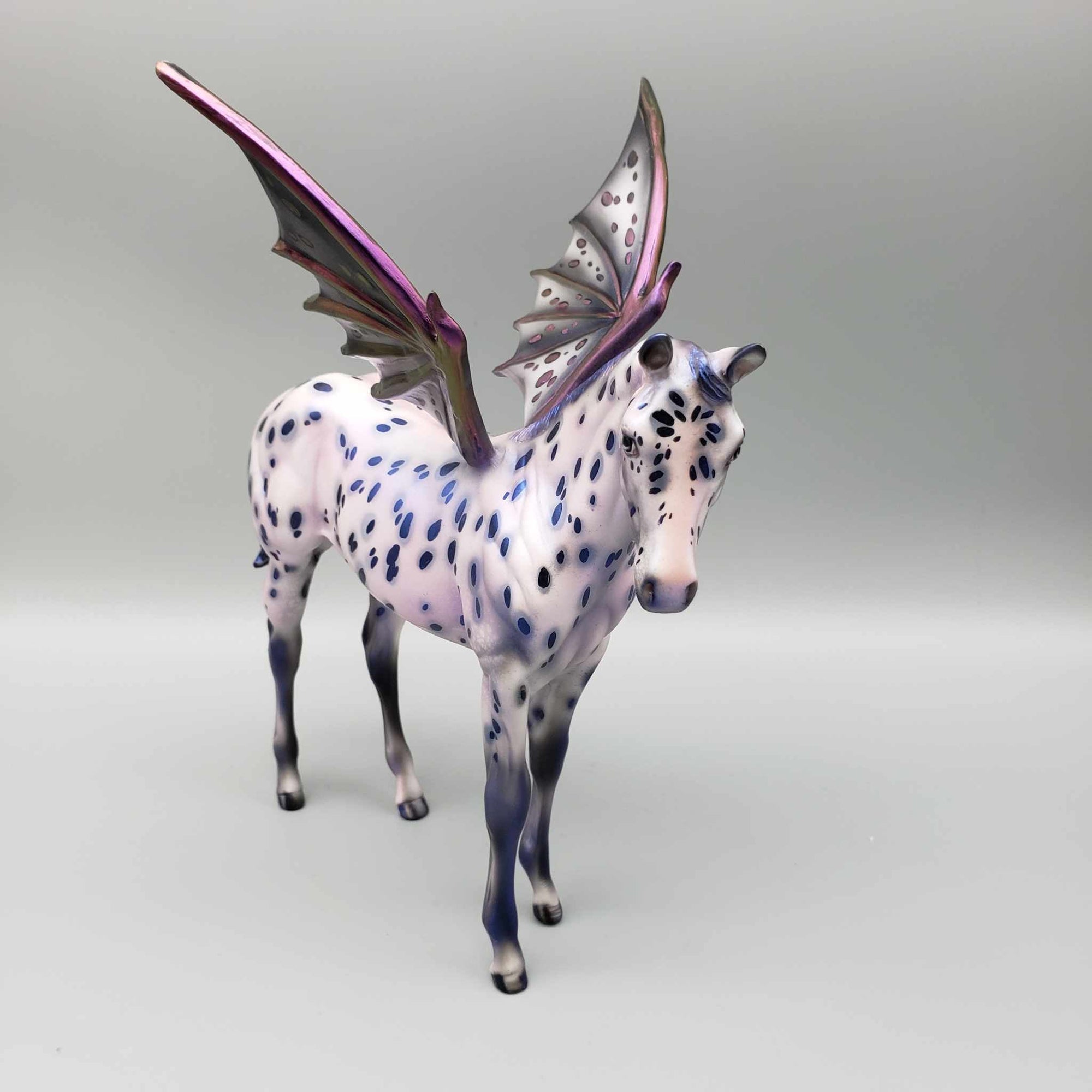 Crazy A-Bat You OOAK Purple Appaloosa Bat Wing Weanling By Julie Keim BEST OFFER Moonlight Madness 2023 MM23