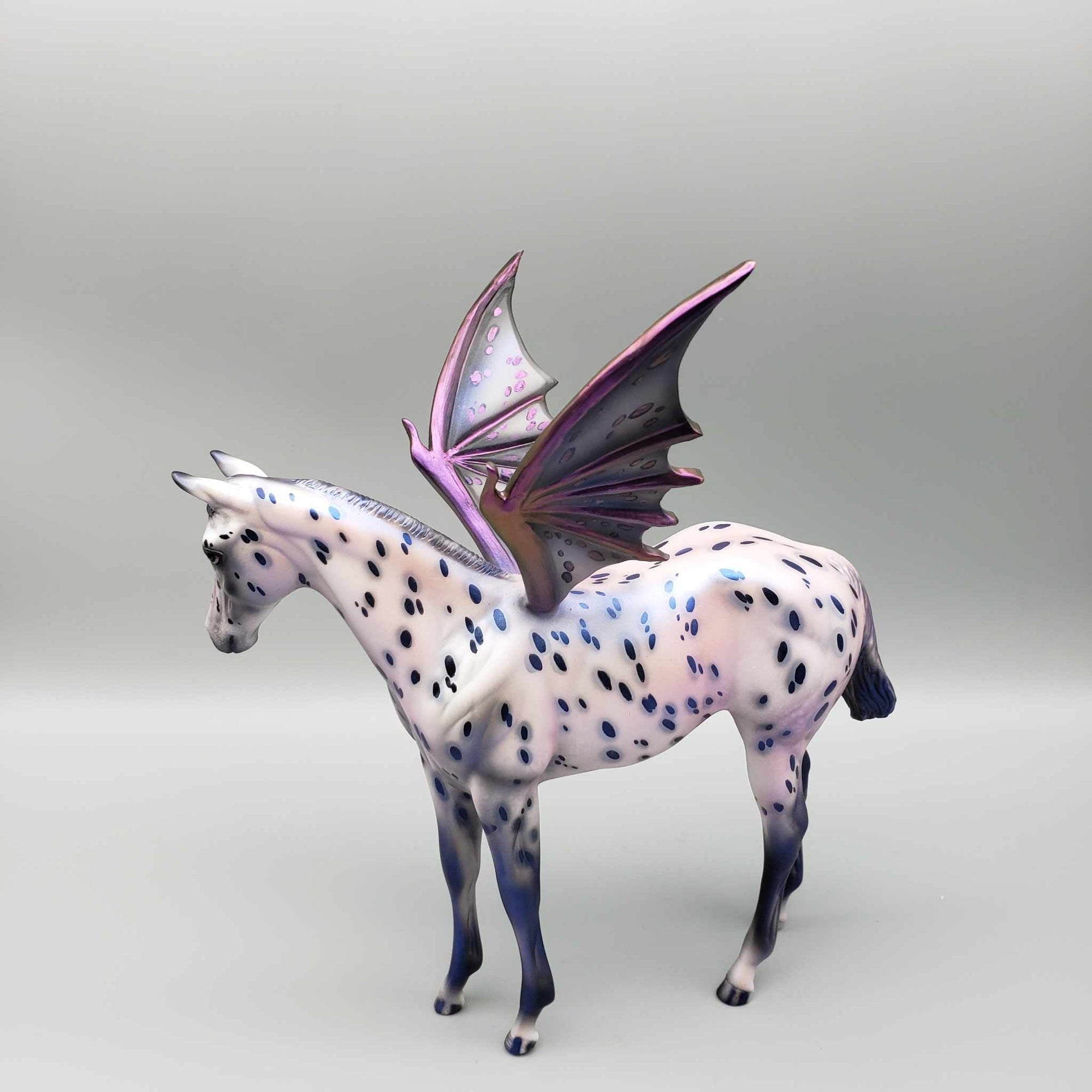 Crazy A-Bat You OOAK Purple Appaloosa Bat Wing Weanling By Julie Keim BEST OFFER Moonlight Madness 2023 MM23