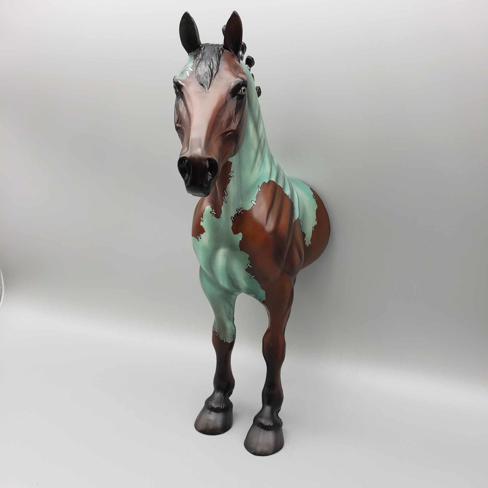 Reanimation Procrastination OOAK Halloween Frankenstein Deco 1/2 Standing Draft Wall Decor By Jess Hamill Moonlight Madness 2023 MM23