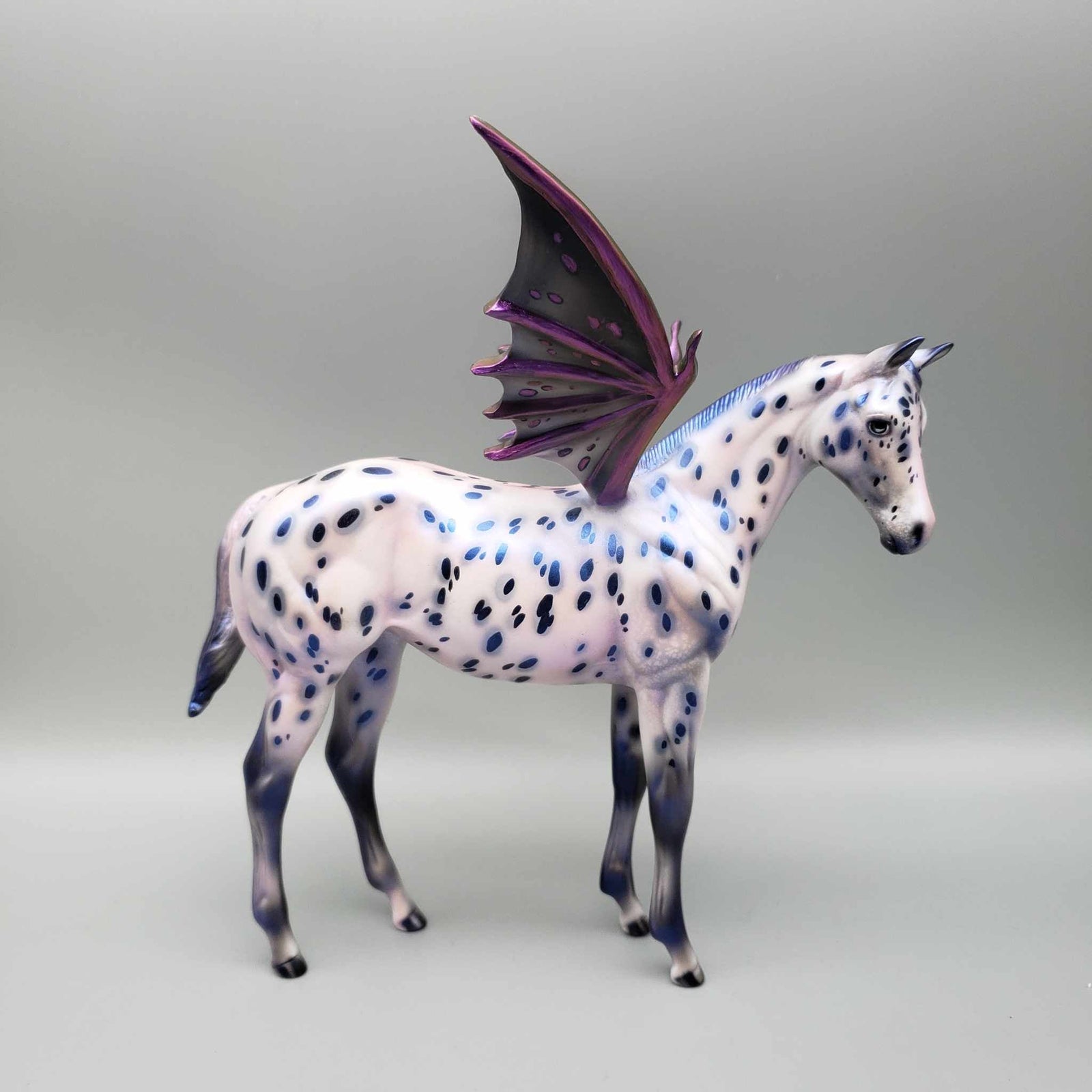 Crazy A-Bat You OOAK Purple Appaloosa Bat Wing Weanling By Julie Keim BEST OFFER Moonlight Madness 2023 MM23
