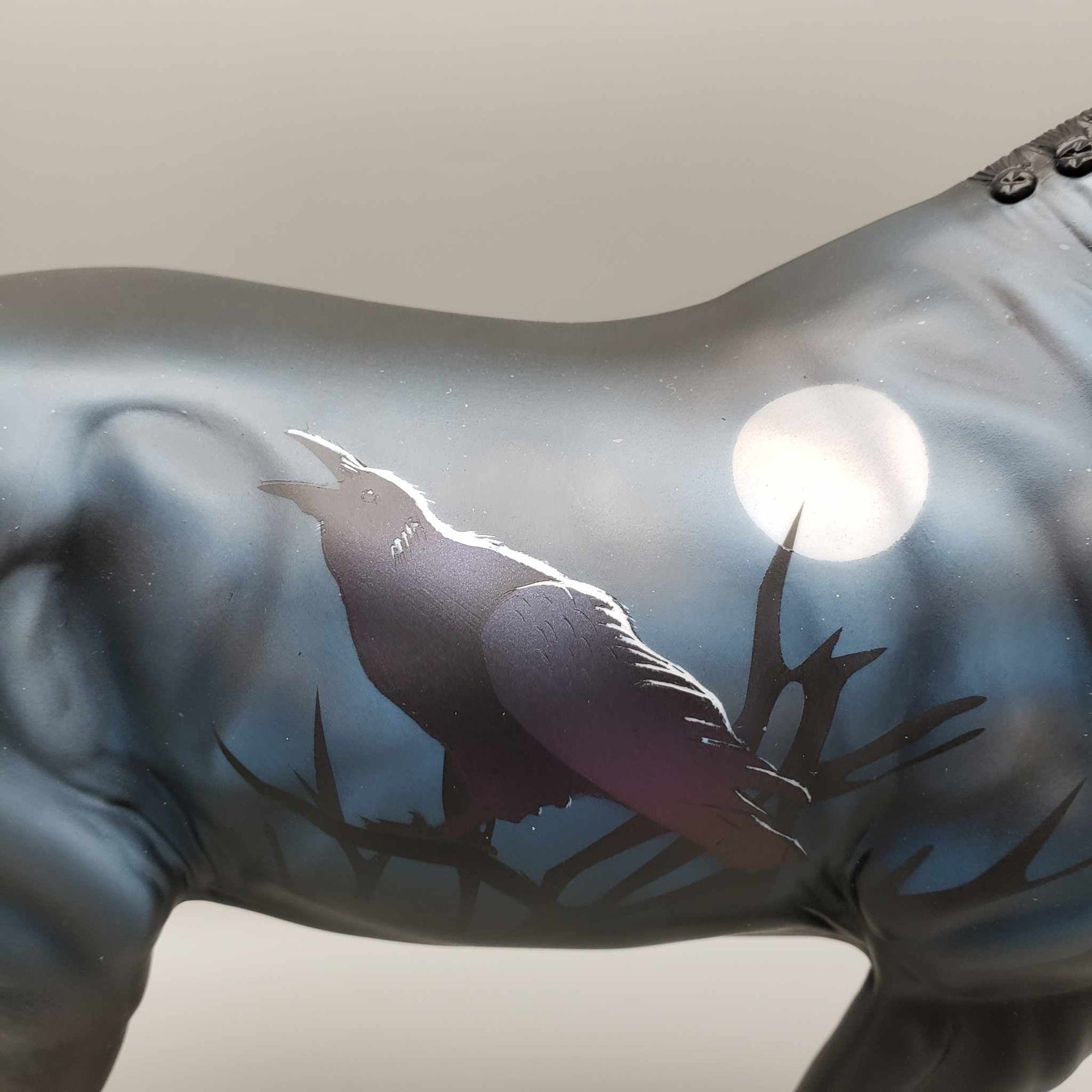 Messenger OOAK Decorator Ravens Irish Draft By Angela Marleau BEST OFFER Moonlight Madness 2023 MM23