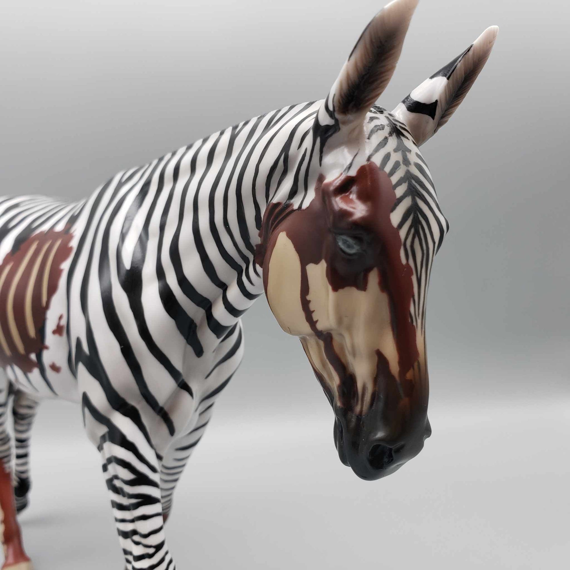 Undead Safari OOAK Zombie Zebra Mule By Jess Hamill Moonlight Madness 2023 MM23