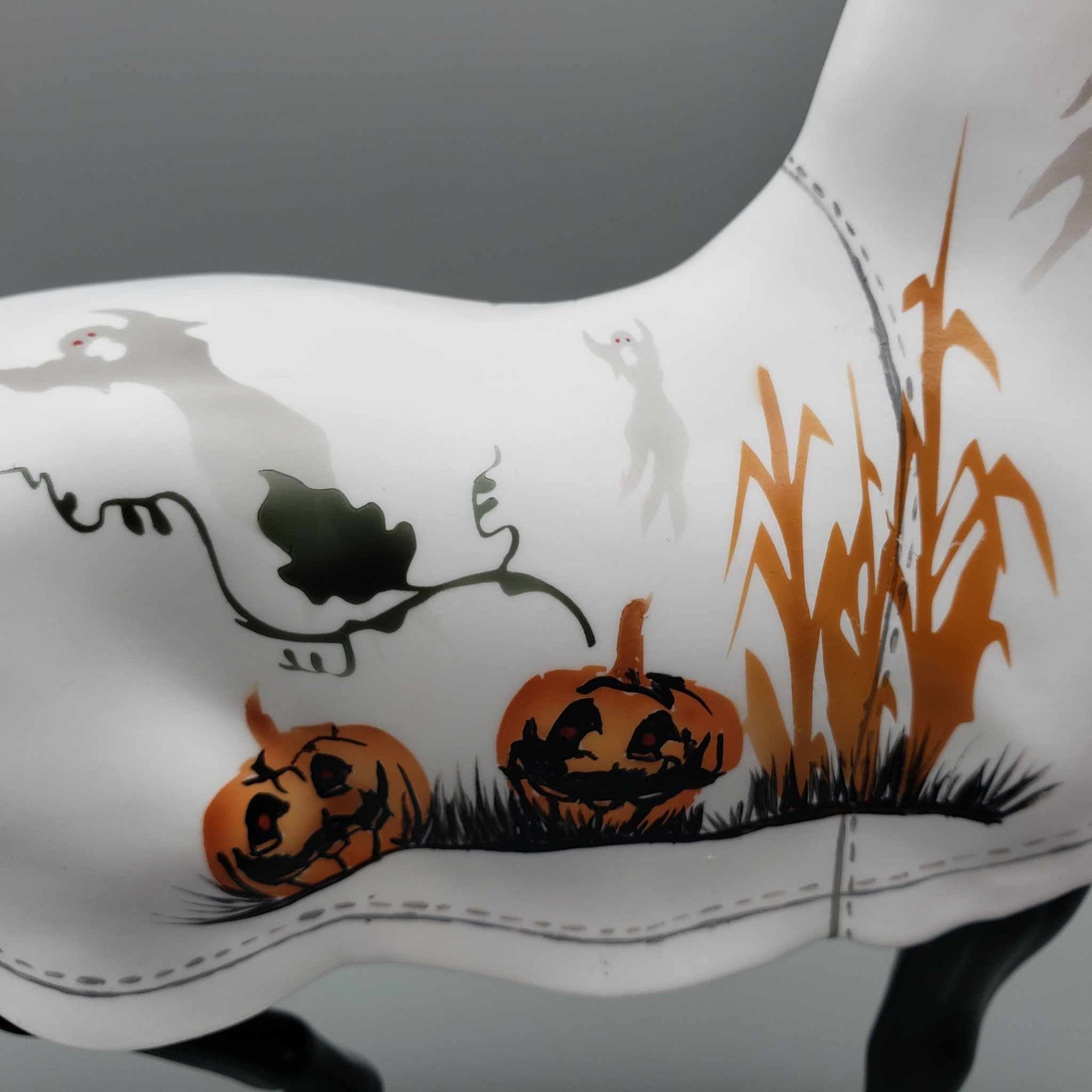 Haunted Harvest OOAK Ghost Sheet Pumpkin Masked Decorator Saddlebred By Dawn Quick BEST OFFER Moonlight Madness 2023 MM23