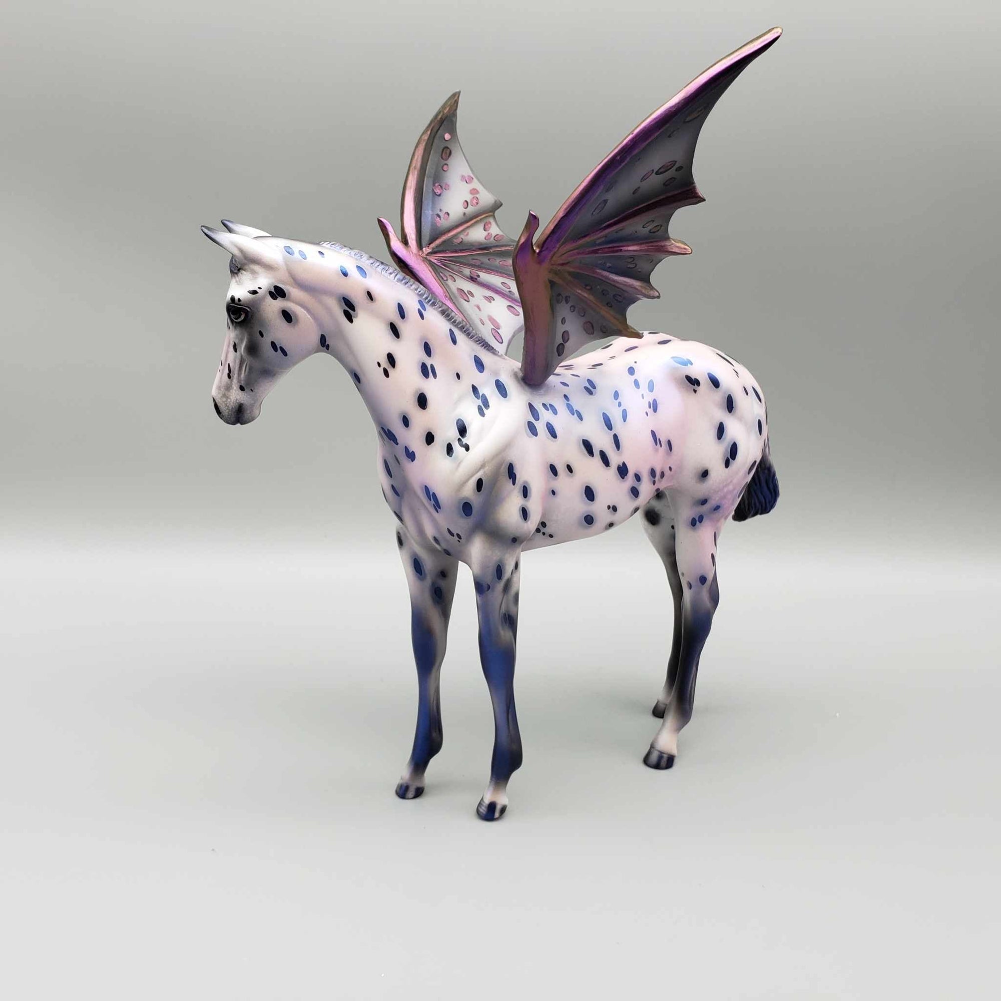 Crazy A-Bat You OOAK Purple Appaloosa Bat Wing Weanling By Julie Keim BEST OFFER Moonlight Madness 2023 MM23