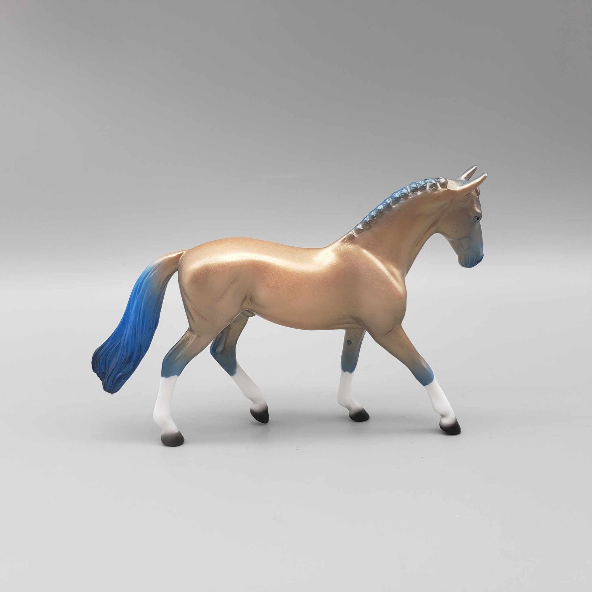 Chill Autumn Wind OOAK Deco Gold - Blue Bay Warmblood Chip By Ellen Robbins Moonlight Madness 2023 MM23