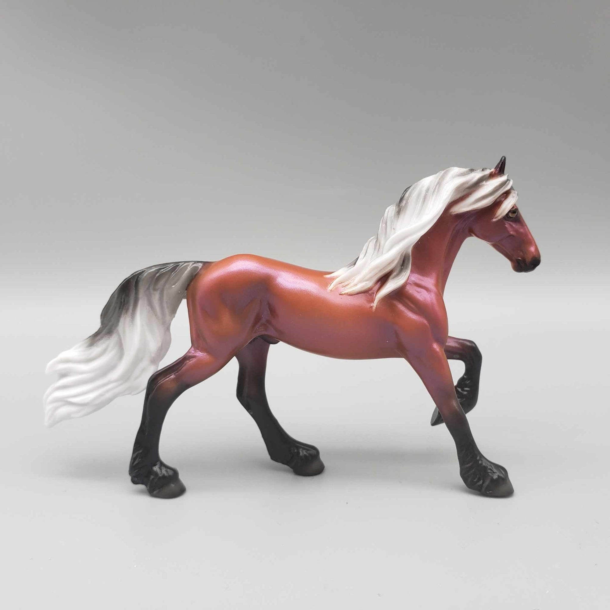 Thorny Rose OOAK Deco Red Silver Bay Inspired By Legend Friesian Chip By Ellen Robbins Moonlight Madness 2023 MM23