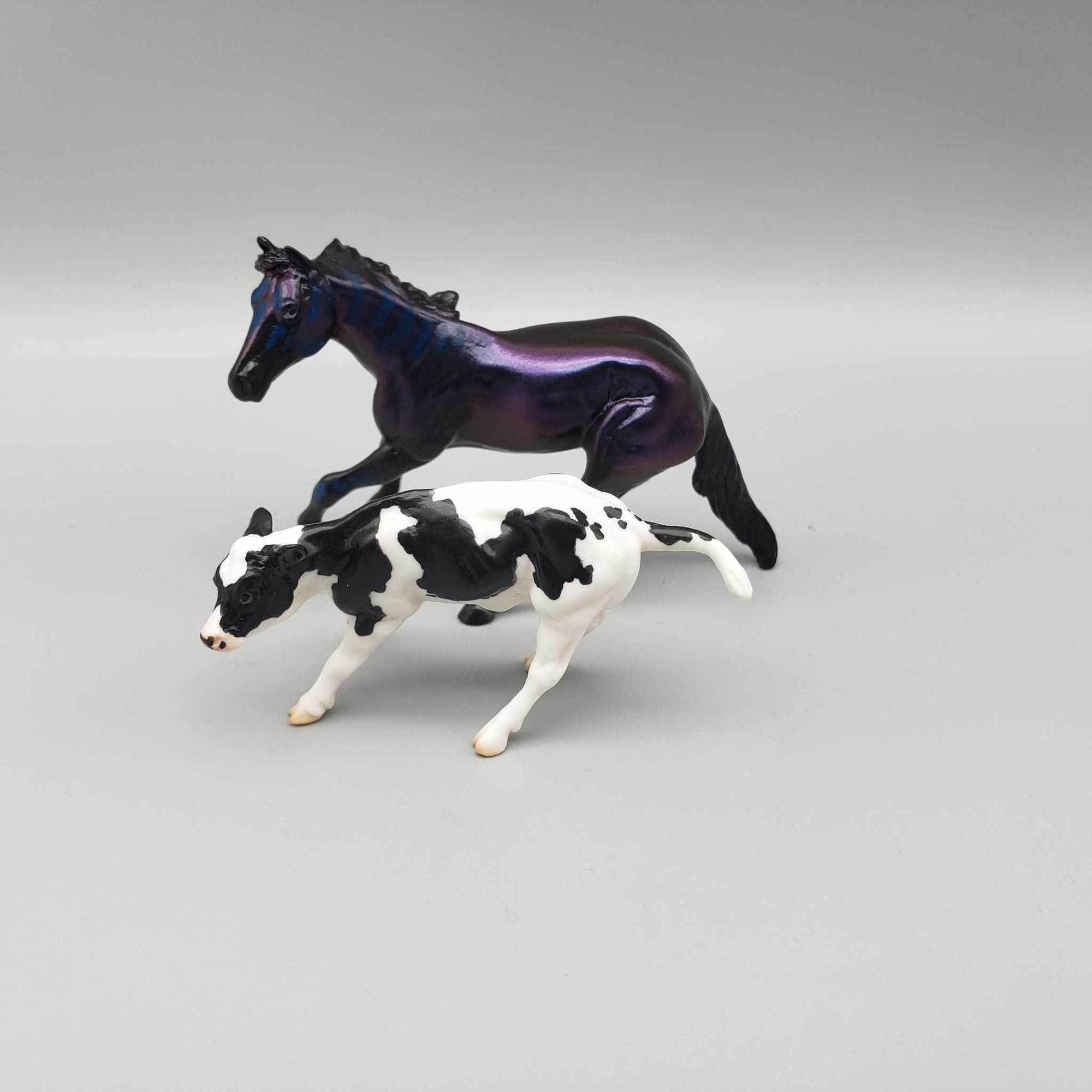 Scrolqik & Calf OOAK Colorshift Black Blacklight Reactive Cutter & Alien Calf Chip LE-30 By Jess Hamill Moonlight Madness 2023 MM23