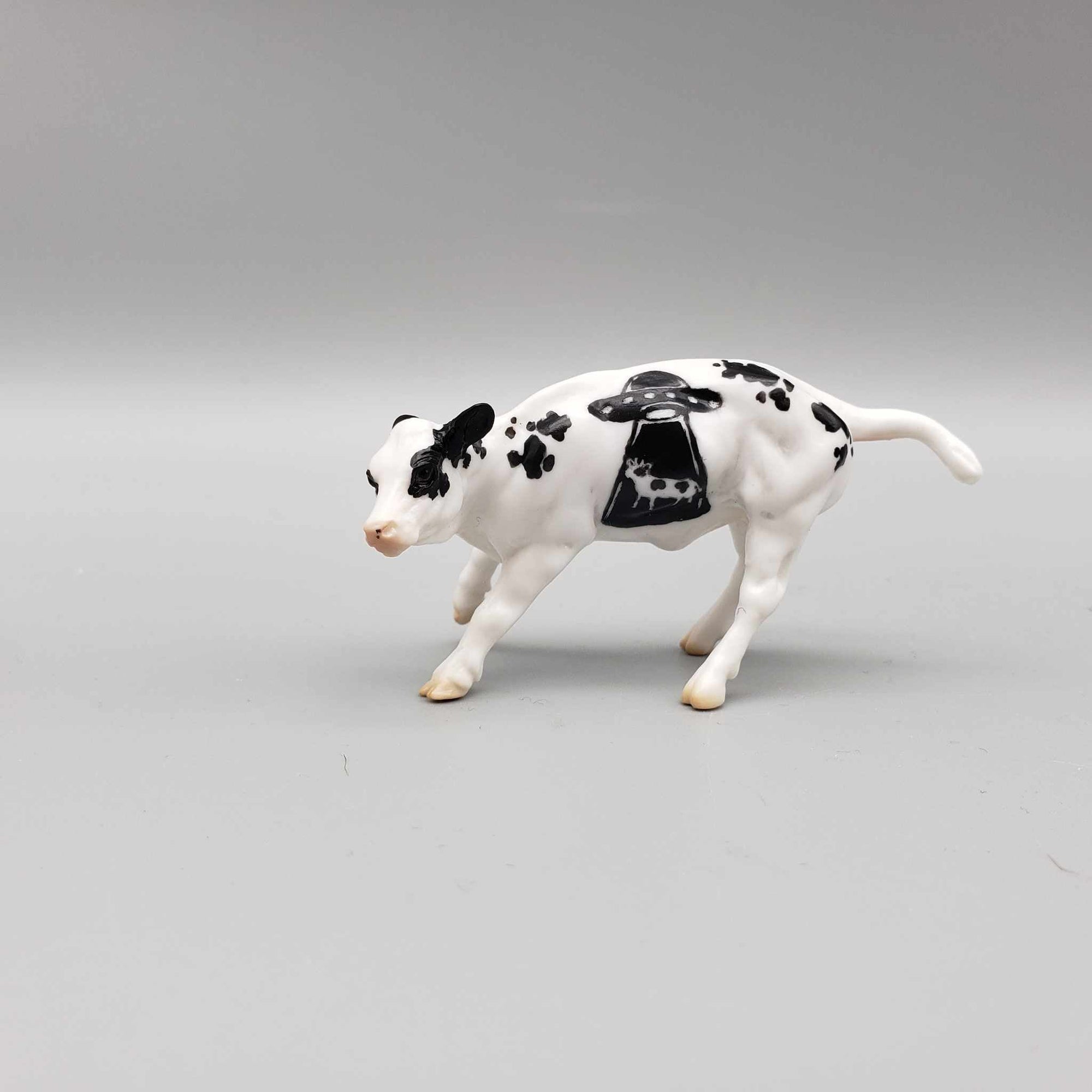 Vrenzel &amp; Calf OOAK Orange Blacklight Reactive Cutter &amp; Alien Calf Chip LE-30 By Jess Hamill Moonlight Madness 2023 MM23