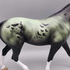 Frenzy OOAK Deco Green Night Sky w/ Bats By Angela Marleau Moonlight Madness 2023 MM23
