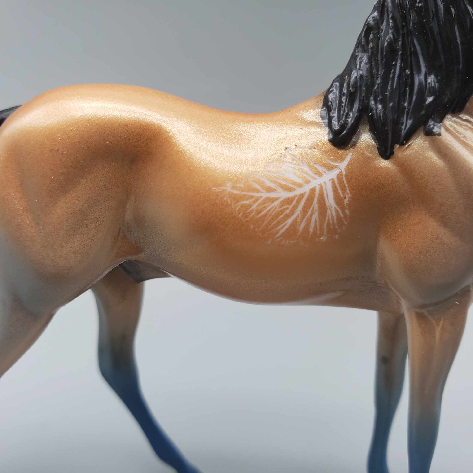 Last Leaf OOAK Deco Bronze - Blue Bay Morgan Chip By Ellen Robbins Moonlight Madness 2023 MM23