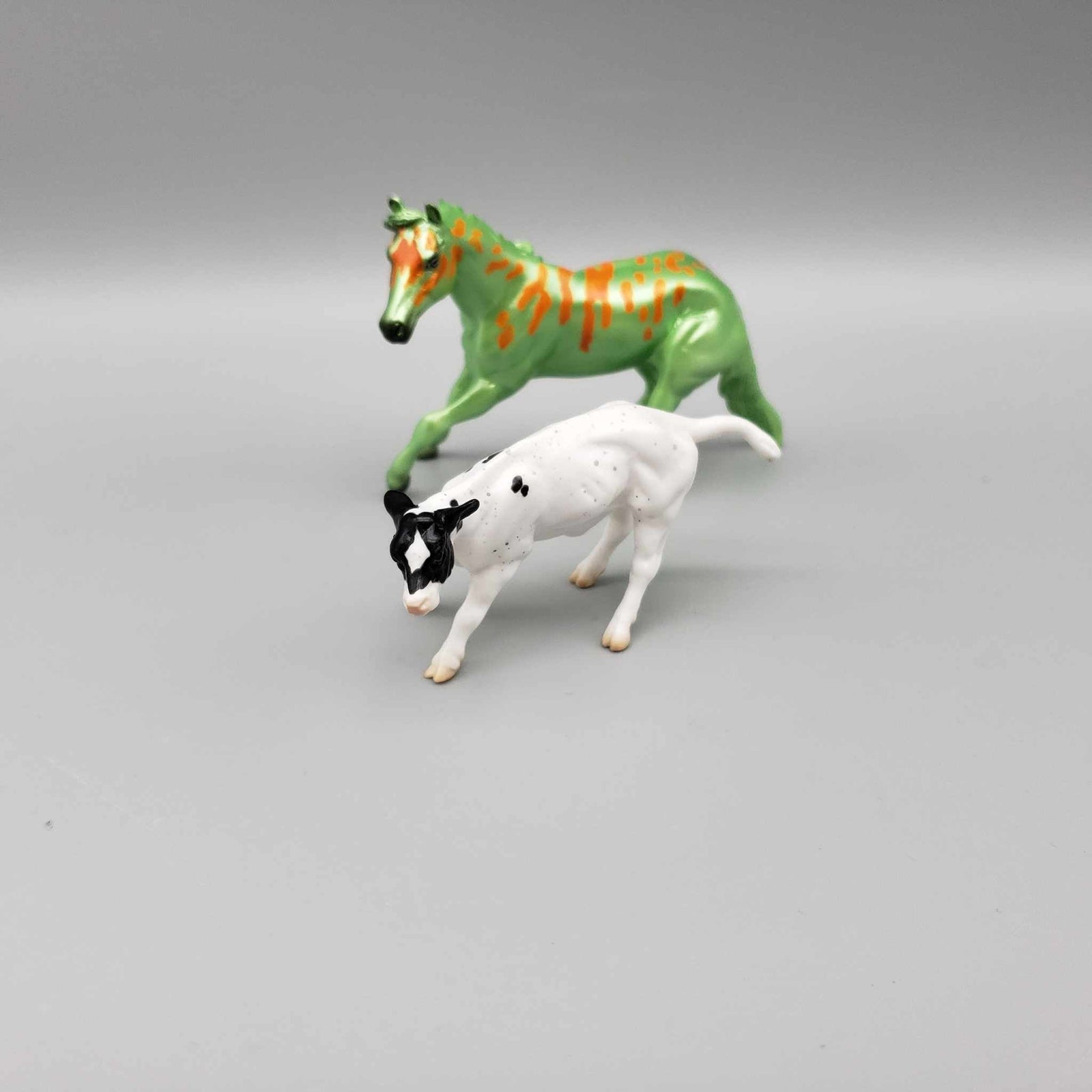 Reldreas & Calf OOAK Neon Green Blacklight Reactive Cutter & Alien Calf Chip LE-30 By Jess Hamill Moonlight Madness 2023 MM23