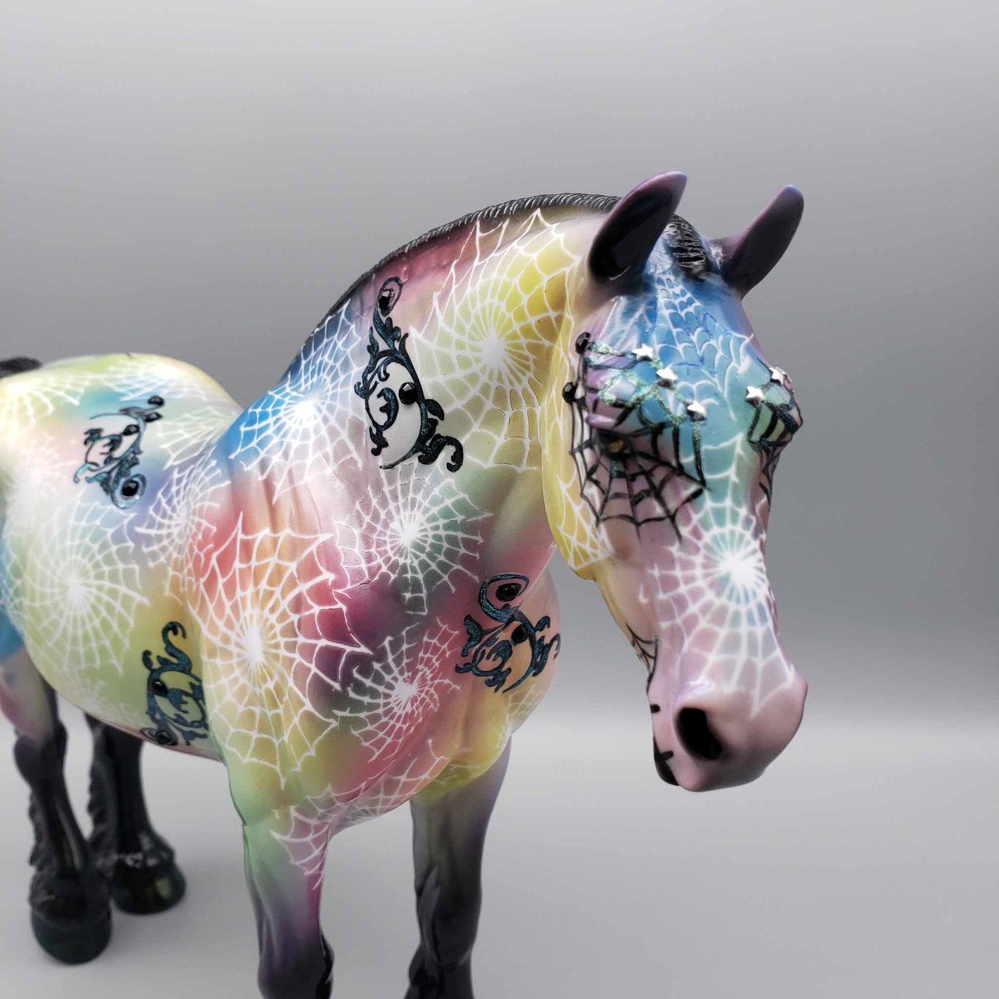 Psychedelic Spider OOAK Deco Heavy Draft By Dawn Quick Moonlight Madness 2023 MM23