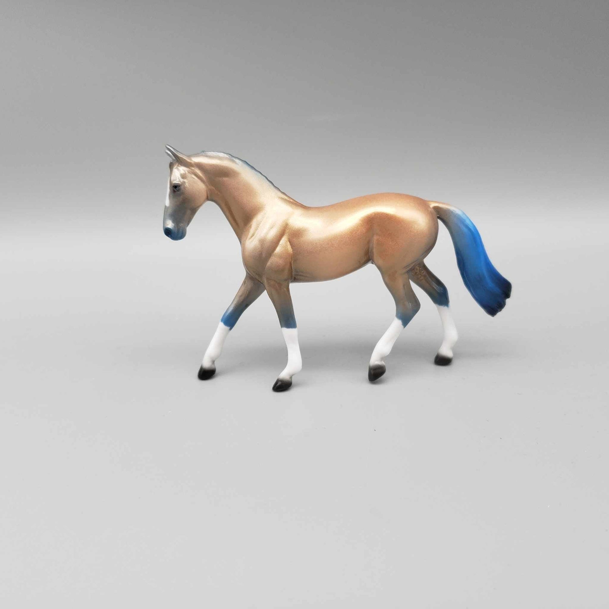 Chill Autumn Wind OOAK Deco Gold - Blue Bay Warmblood Chip By Ellen Robbins Moonlight Madness 2023 MM23