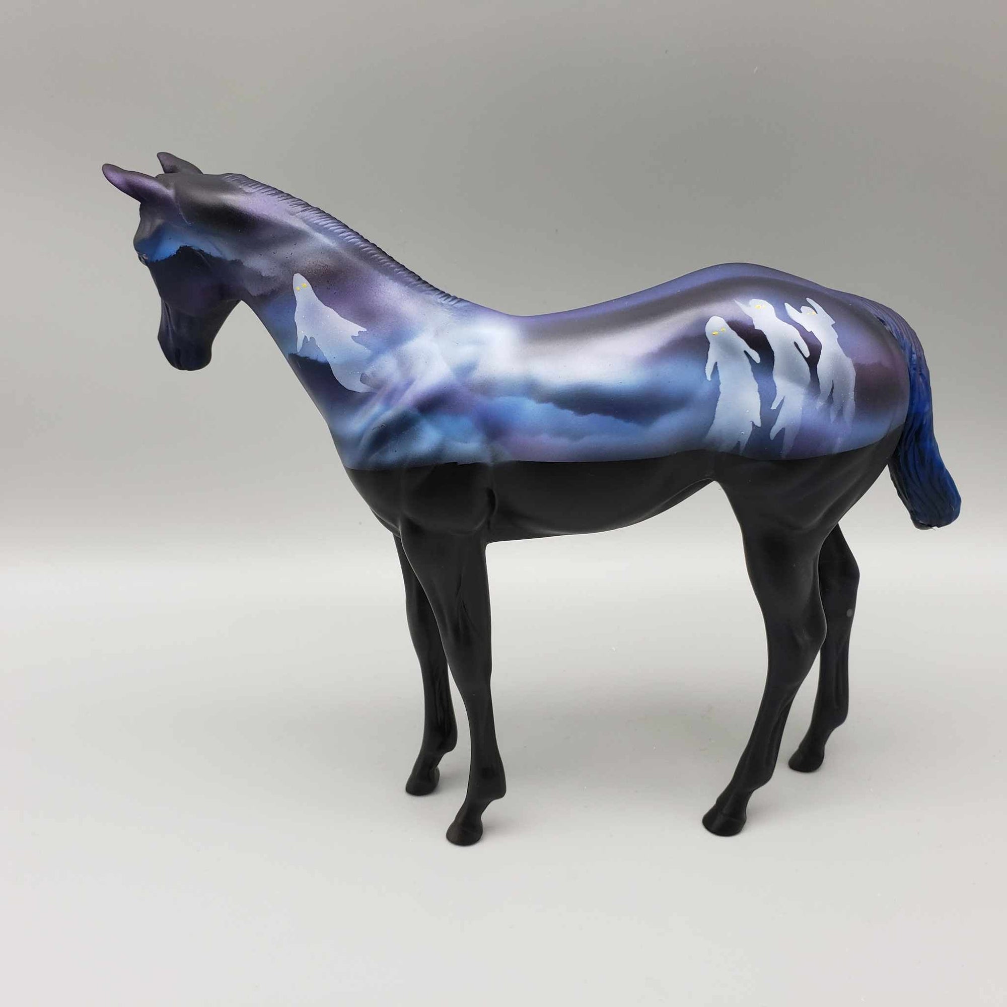 Jeepers Creepers OOAK Deco Blue Sky w/ Ghosts Weanling  By Dawn Quick Moonlight Madness 2023 MM23