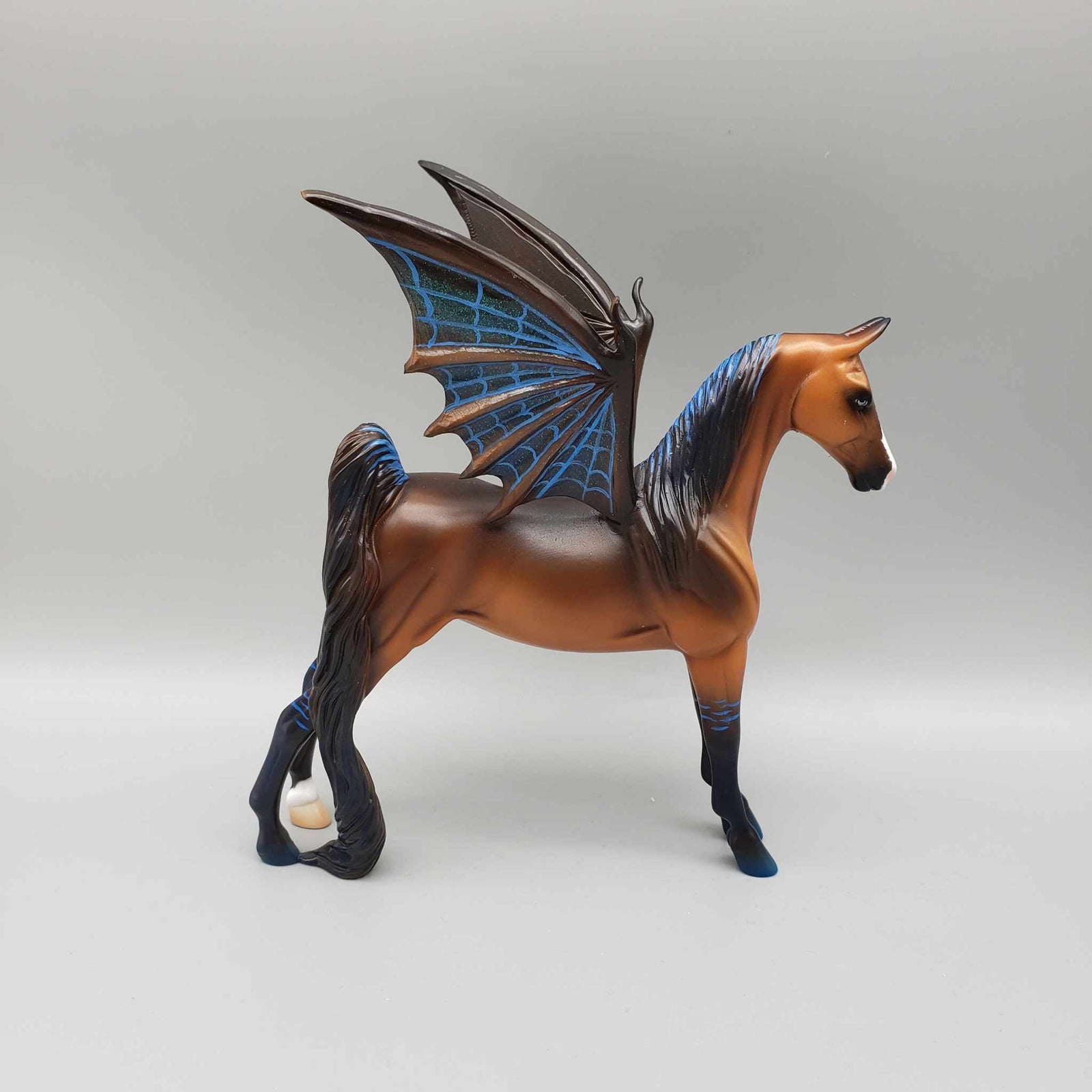 Sooner OOAK Bat Wing Saddlebred Pebble By Ashley Palmer Moonlight Madness 2023 MM23