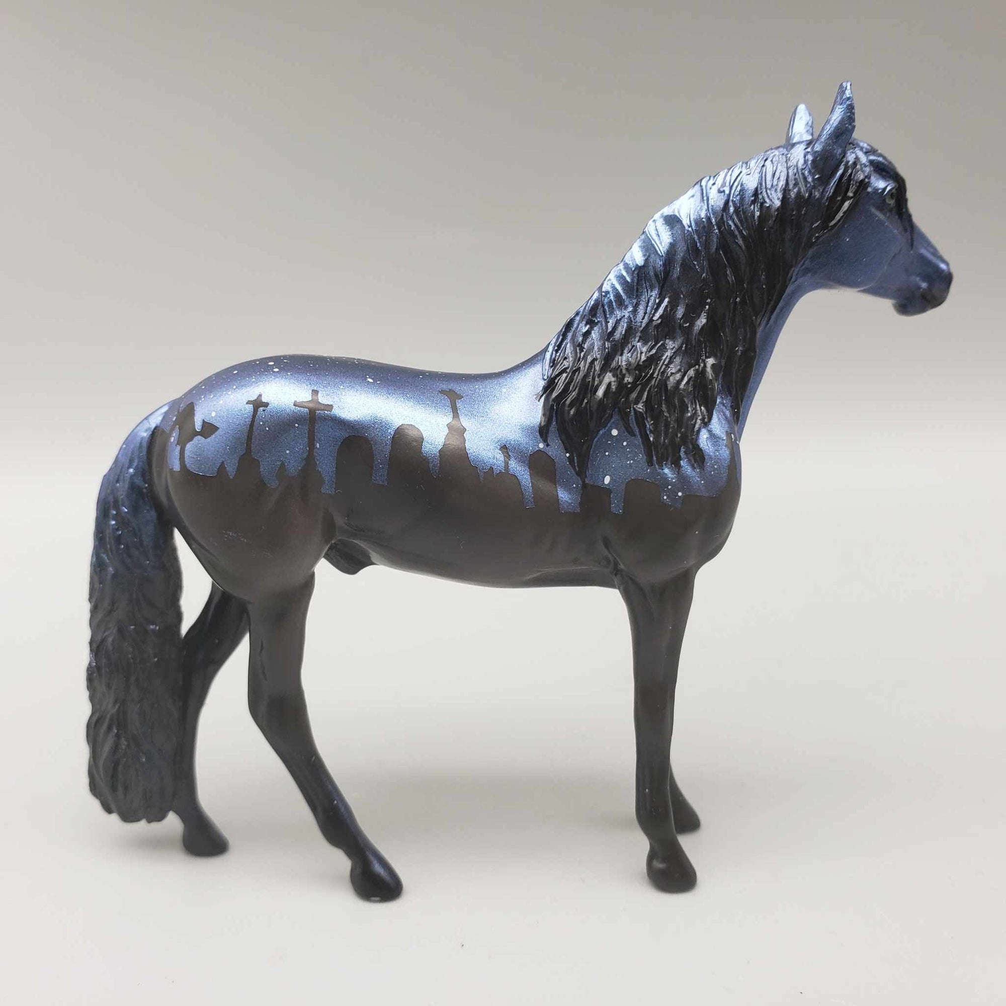 Came Back Different OOAK Deco Graveyard Scene Inspired By Pet Sematary Blacklight Reactive Andalusian Chip By Ellen Robbins Moonlight Madness 2023 MM23