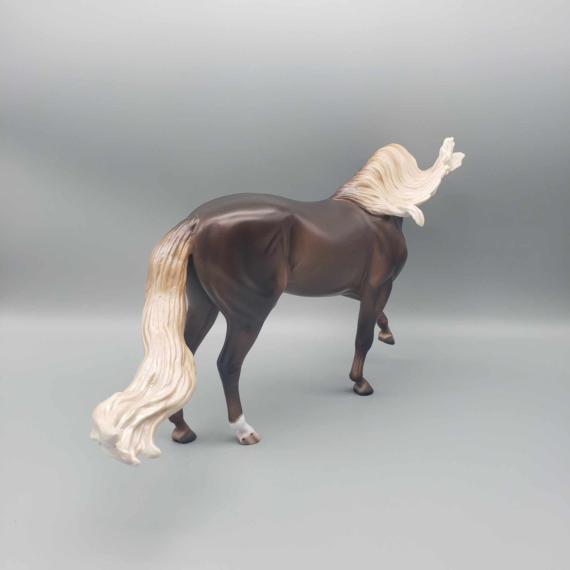 Starman OOAK Dappled Liver Chestnut Extreme Custom Andalusian  By Caroline Boydston Best Offer 11/27/23