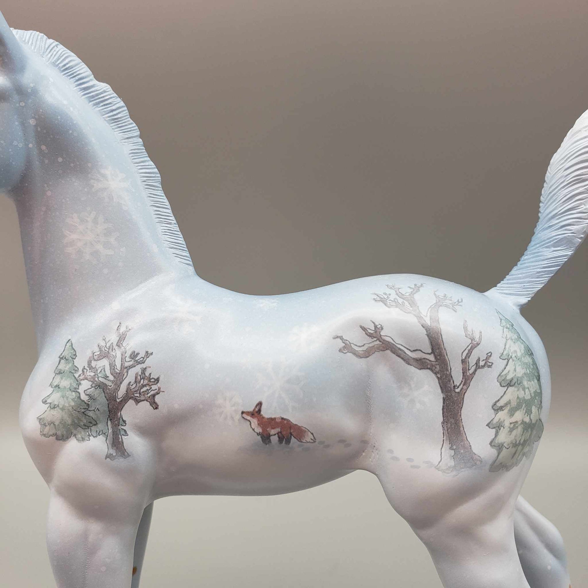 Shiver OOAK Deco Fox in Woods Arab Foal By Jess Hamill HS23