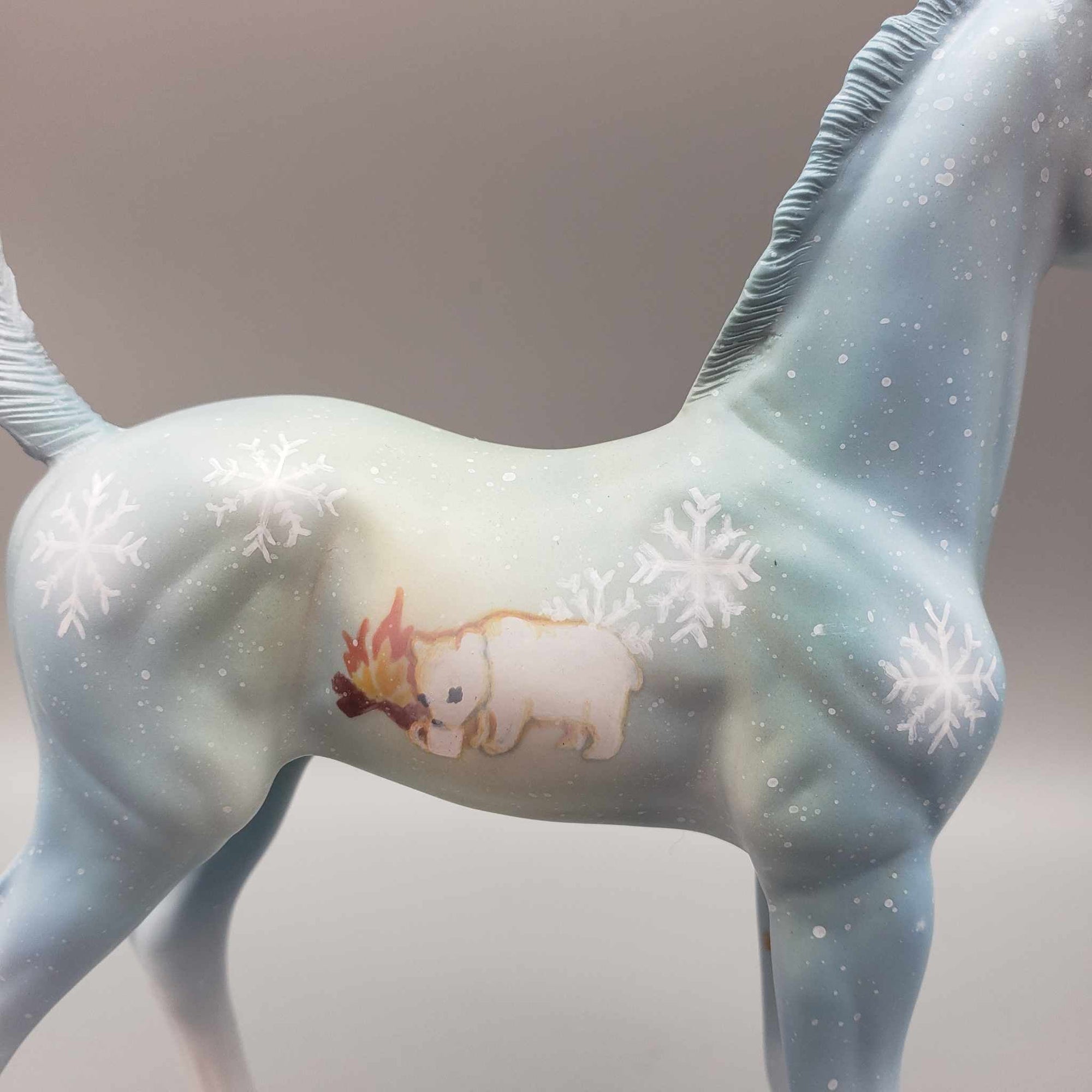 Cozy Cocoa OOAK Deco Polar Bear Arab Foal By Jess Hamill HS23