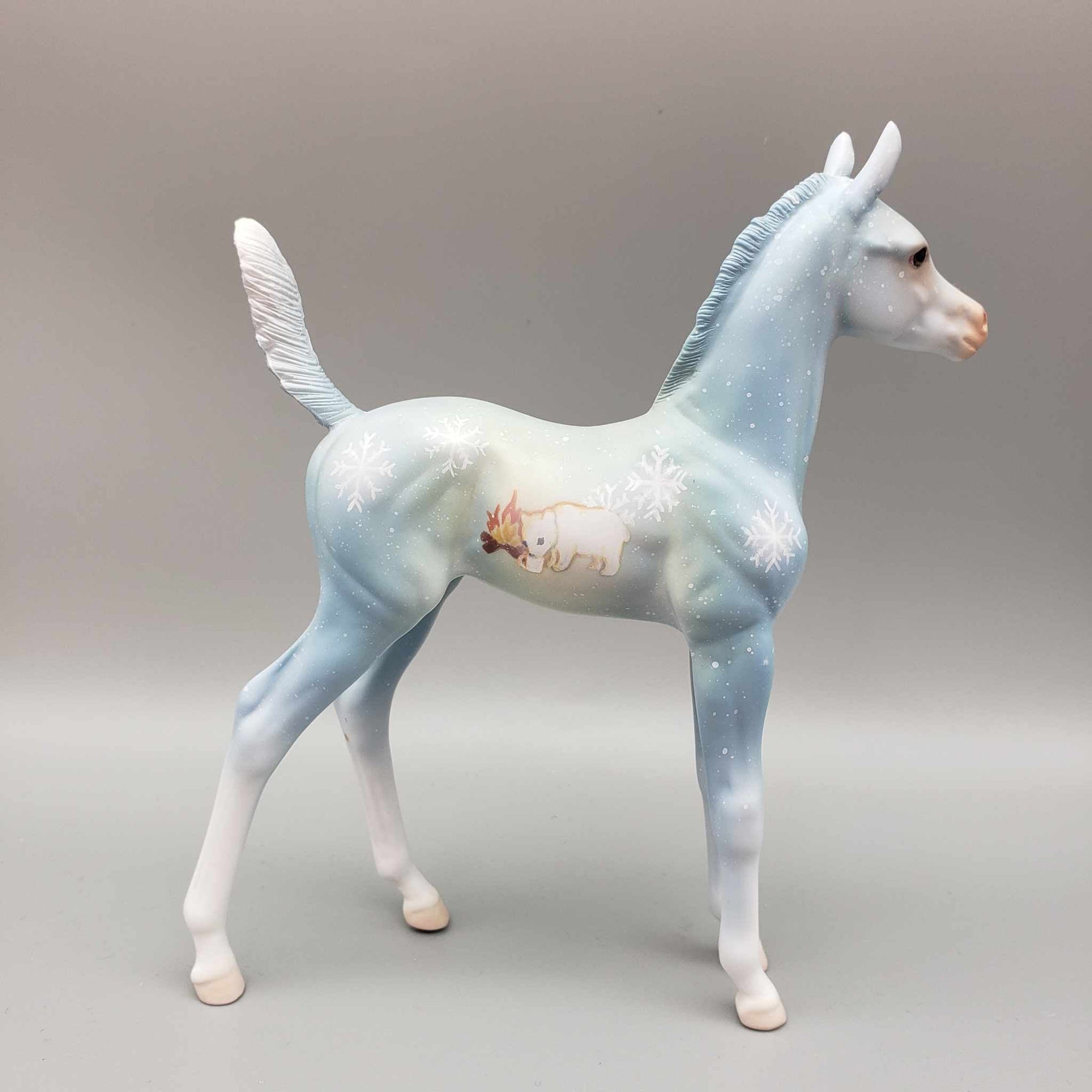 Cozy Cocoa OOAK Deco Polar Bear Arab Foal By Jess Hamill HS23