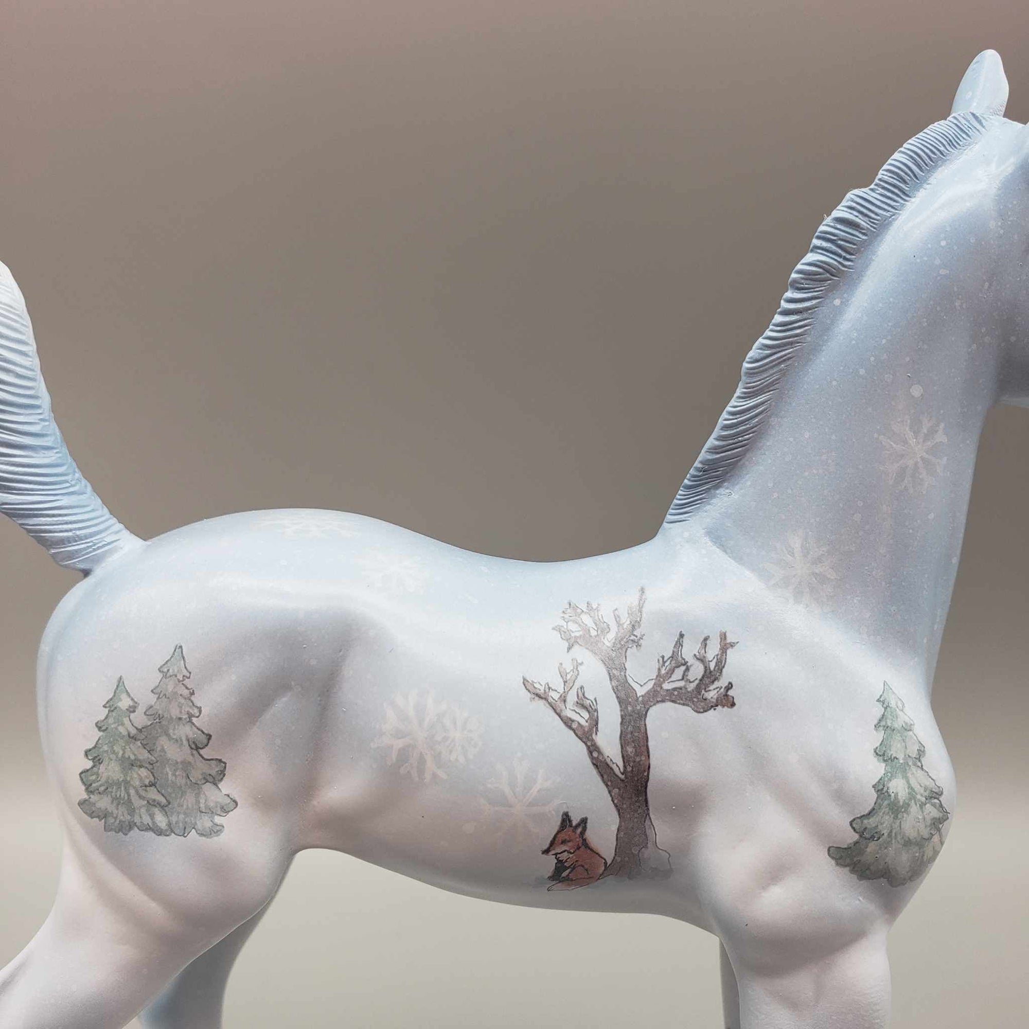 Shiver OOAK Deco Fox in Woods Arab Foal By Jess Hamill HS23