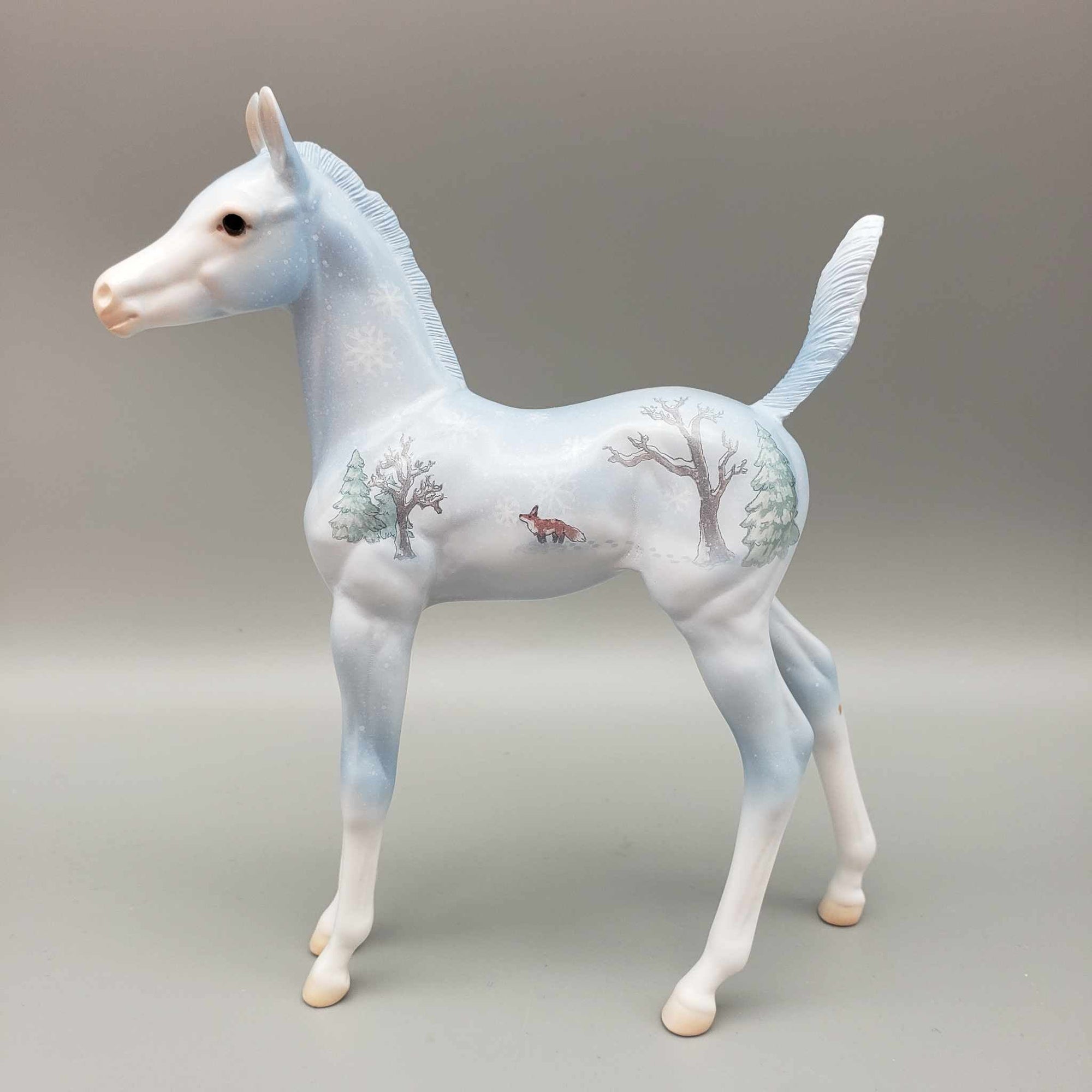 Shiver OOAK Deco Fox in Woods Arab Foal By Jess Hamill HS23