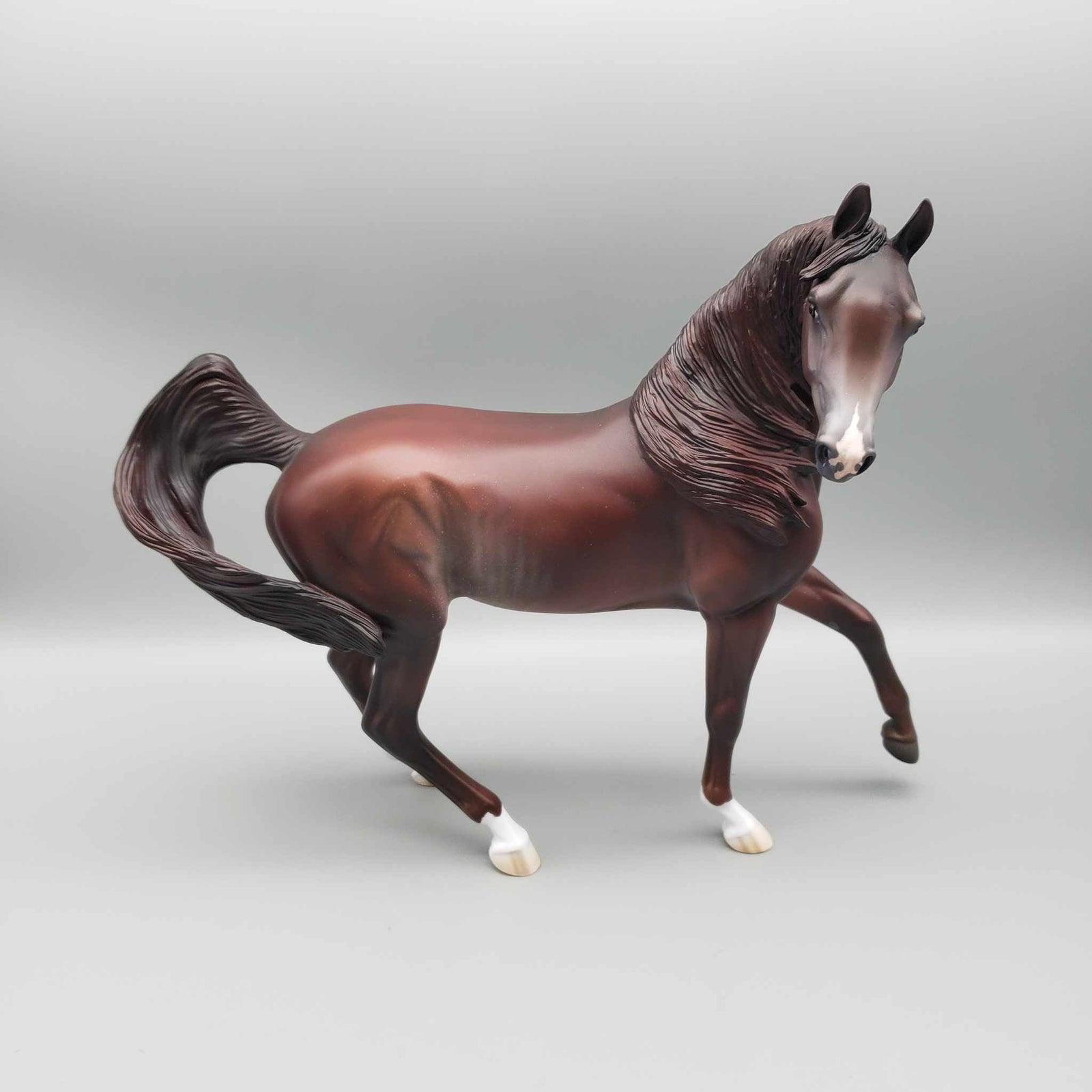 Peppermint Cocoa LE 15 Run Liver Chestnut with Rabicano Arab Mare By Jess Hamill Holiday Sale HS23