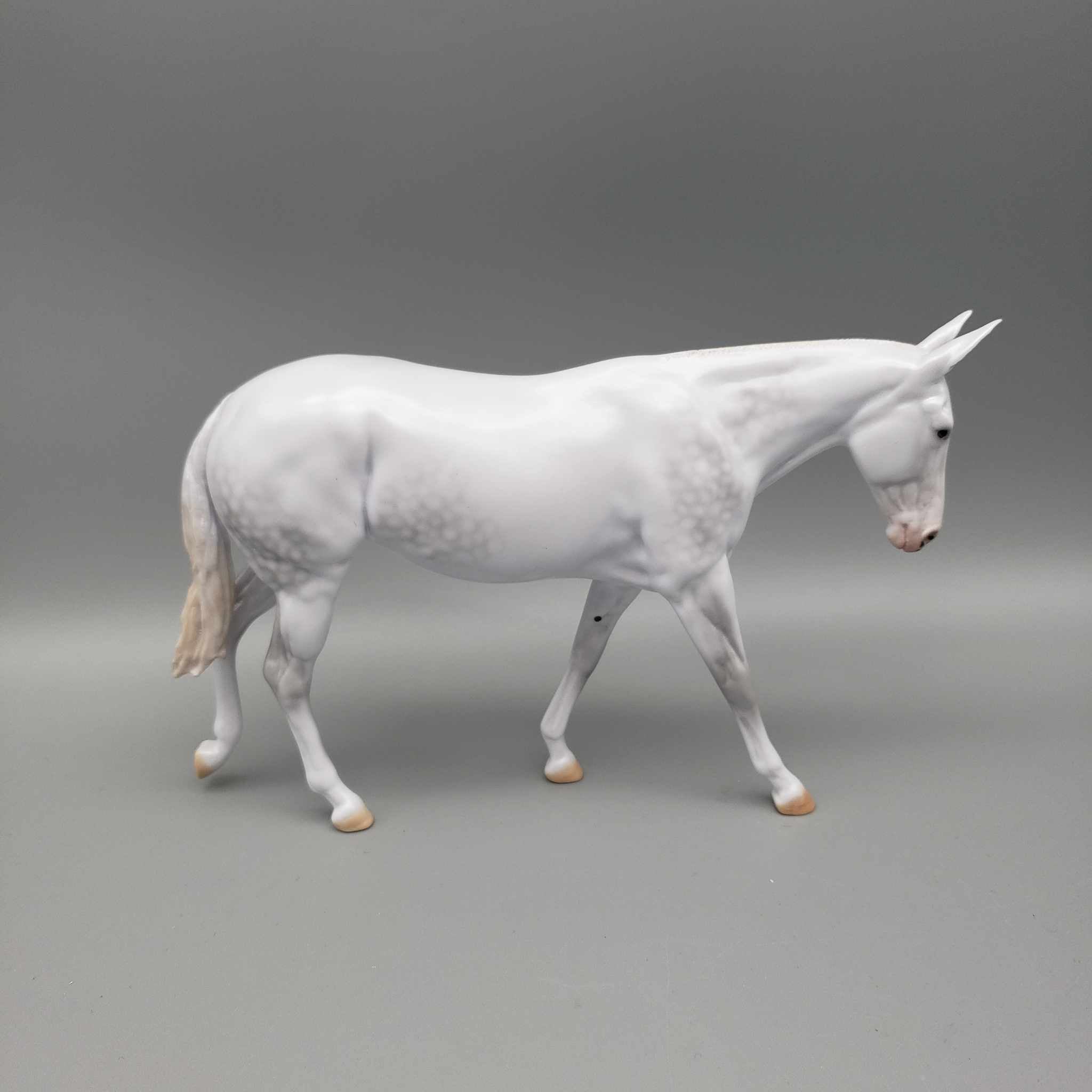 Snowball Limited Edition 22 Dapple Grey Pebble Mule Dinner Model for Holiday Event Dinner 2023 By Ellen Robbins Holiday Sale HS23